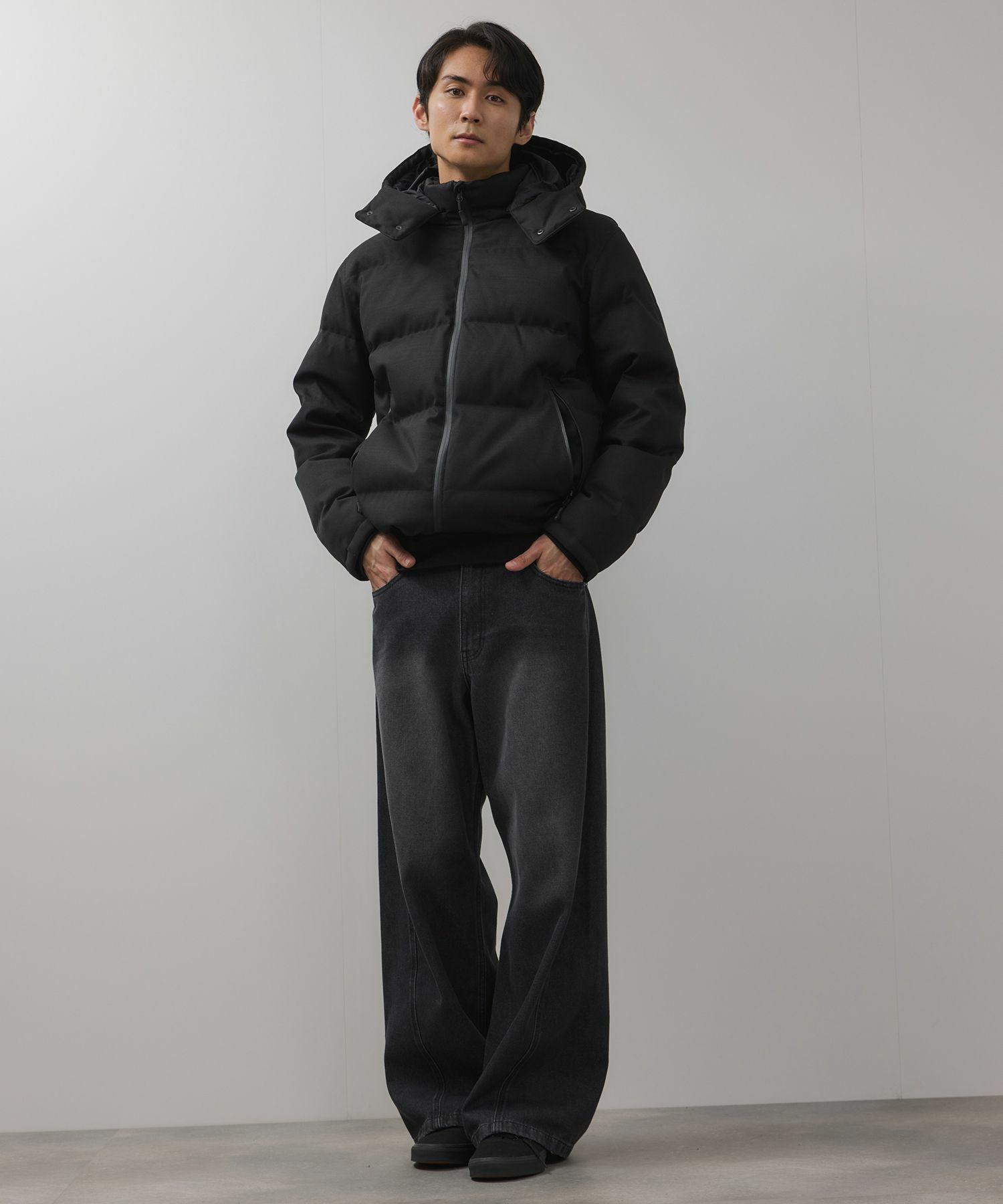 NAVY  ウールライクプレミアムダウンジャケット メンズ商品画像-17