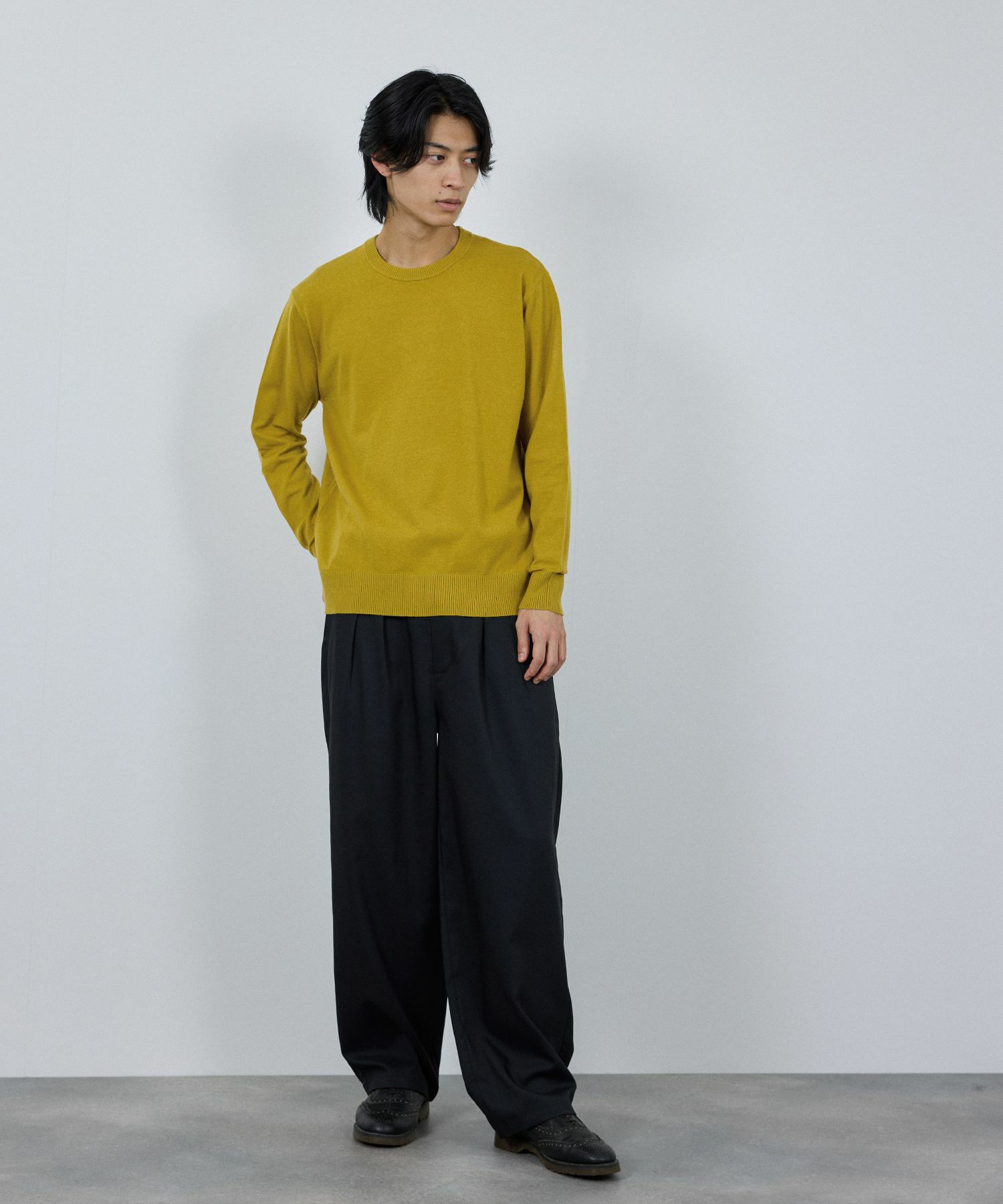 [さらに50%OFF]NAVY  素肌ニット クルーネック メンズ商品サムネイル-20