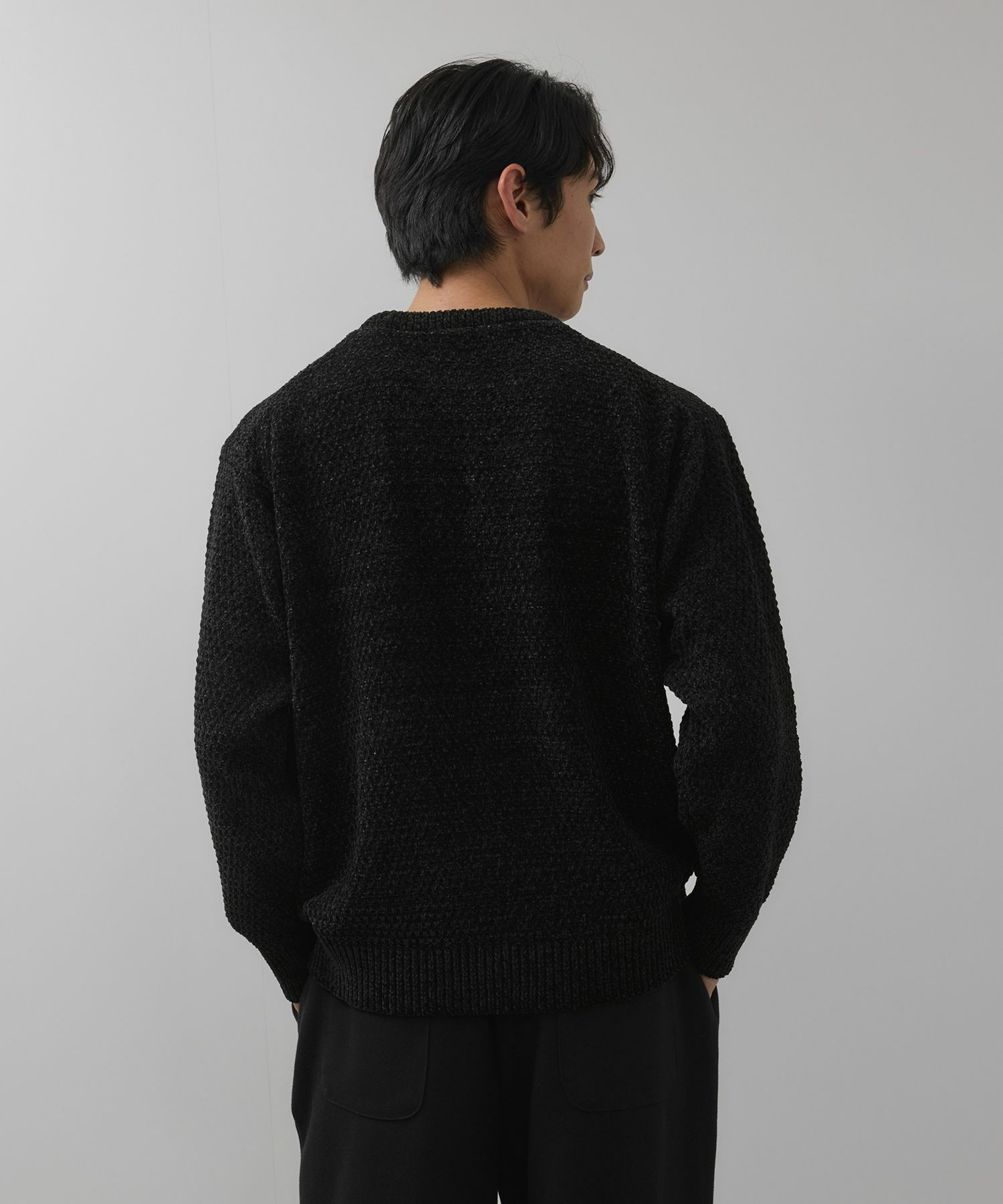 NAVY トロリカノコモールニット クルーネック メンズ