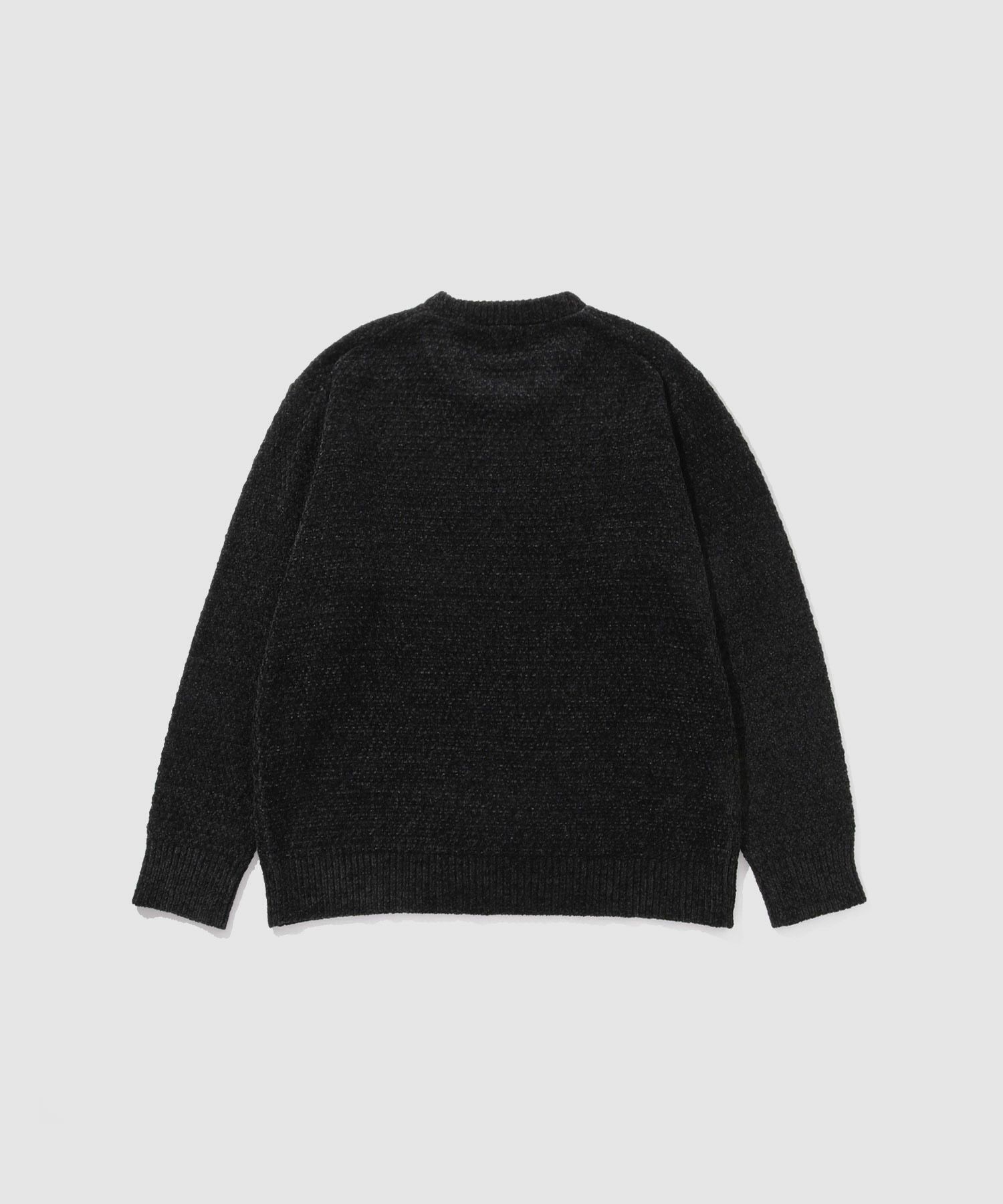 NAVY  トロリカノコモールニット クルーネック メンズ商品画像-16