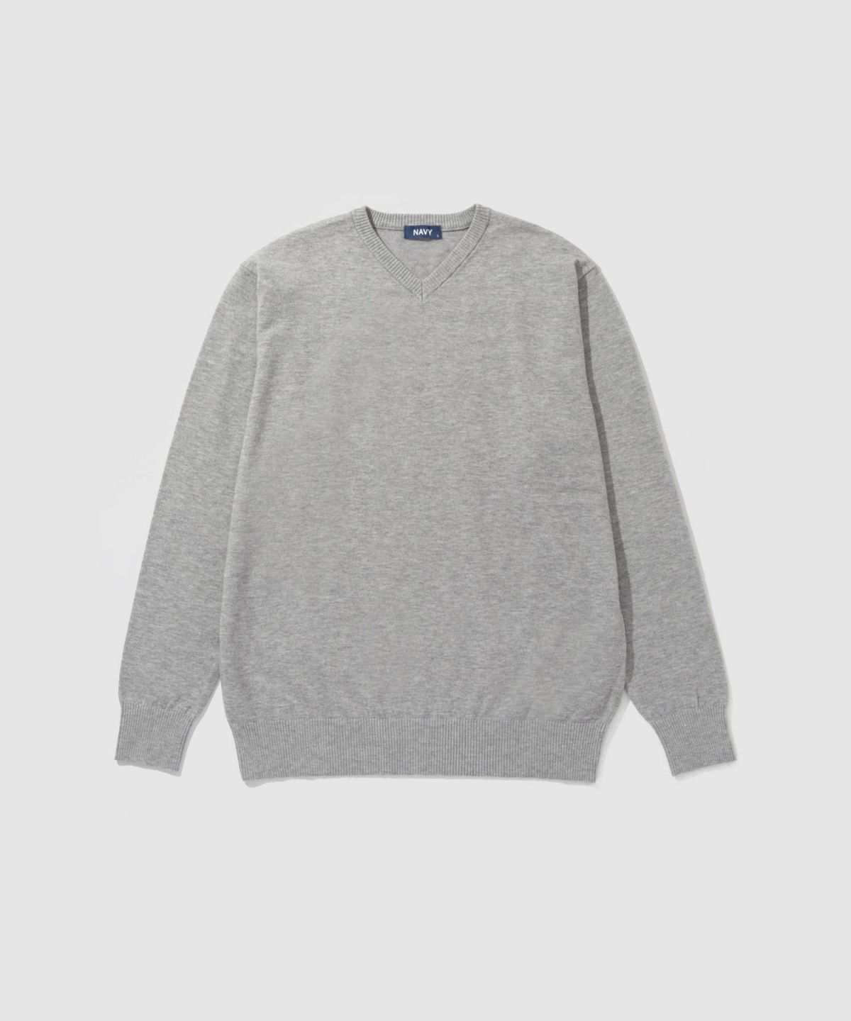 [期間限定価格]NAVY 素肌ニット Vネック メンズ