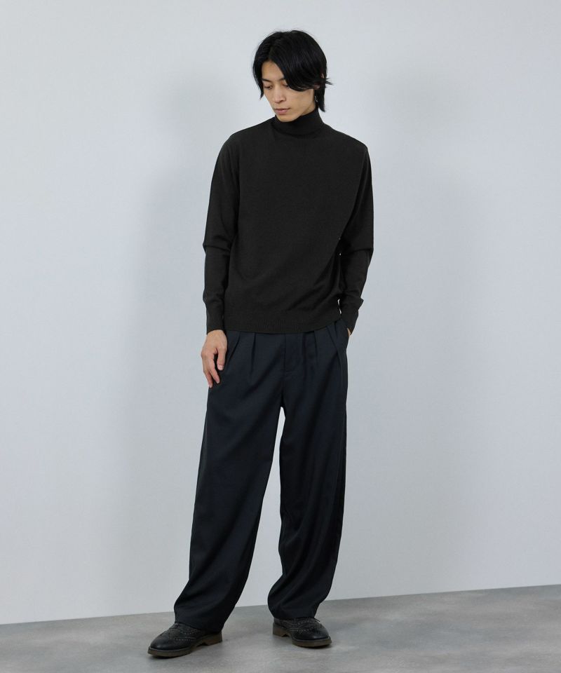 NAVY  素肌ニット タートルネック メンズ商品画像-7