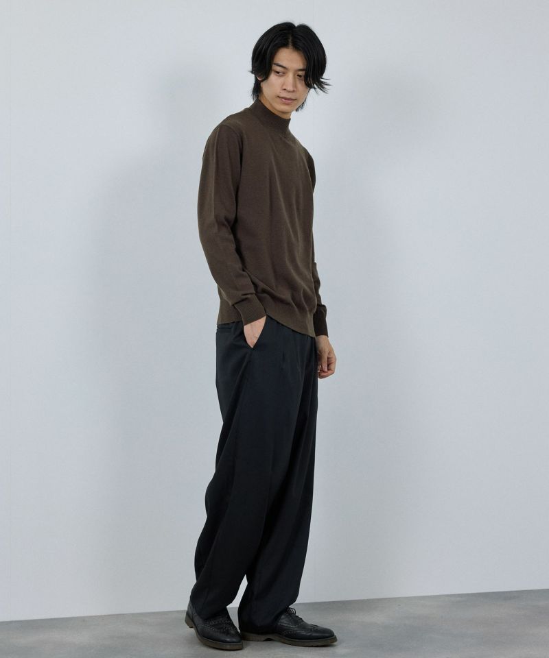 NAVY  素肌ニット ハイネック メンズ商品画像-6