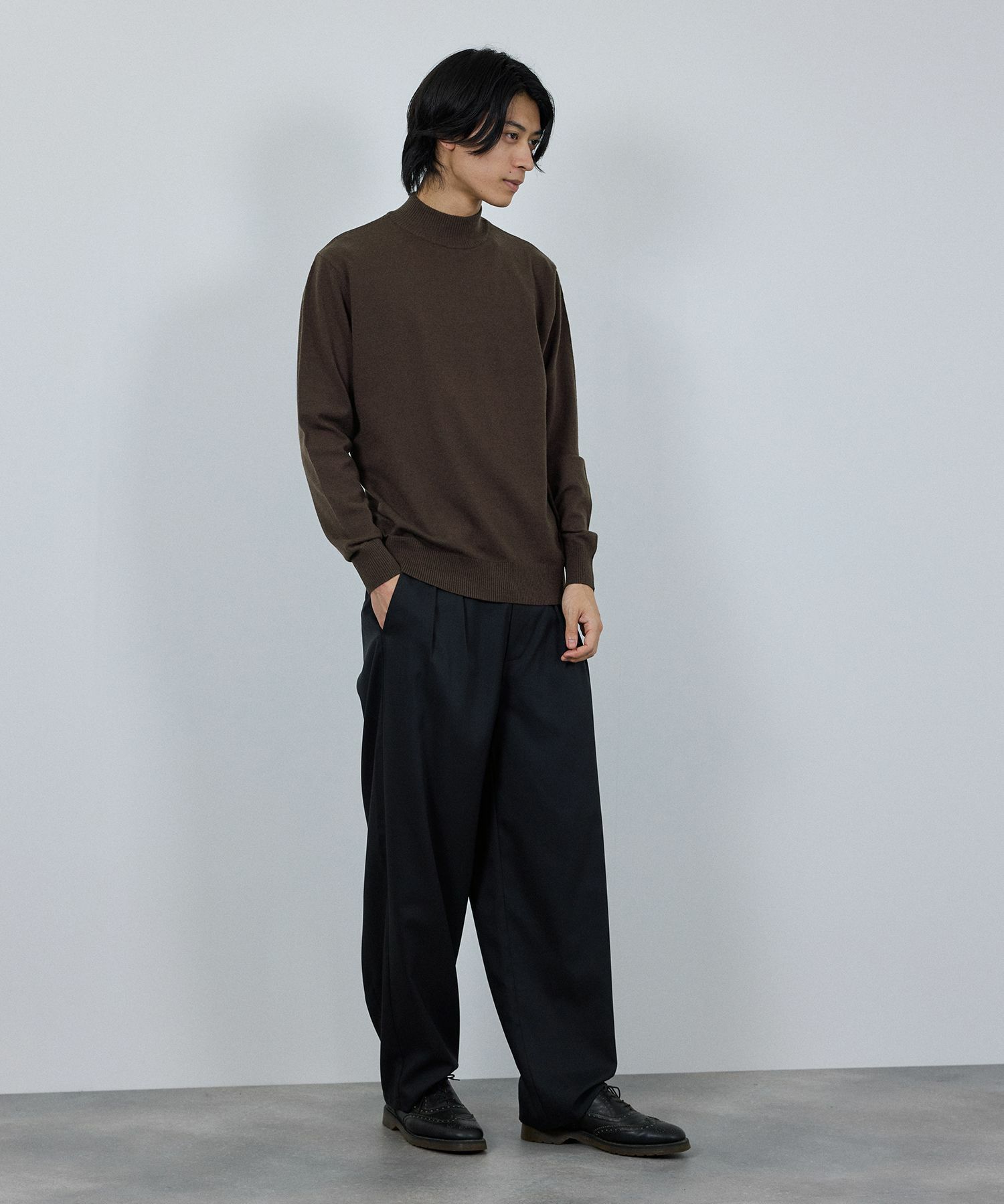 [さらに50%OFF]NAVY  素肌ニット ハイネック メンズ商品サムネイル-7