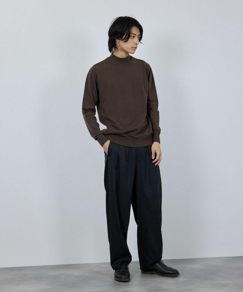 NAVY 素肌ニット ハイネック メンズ商品画像-9