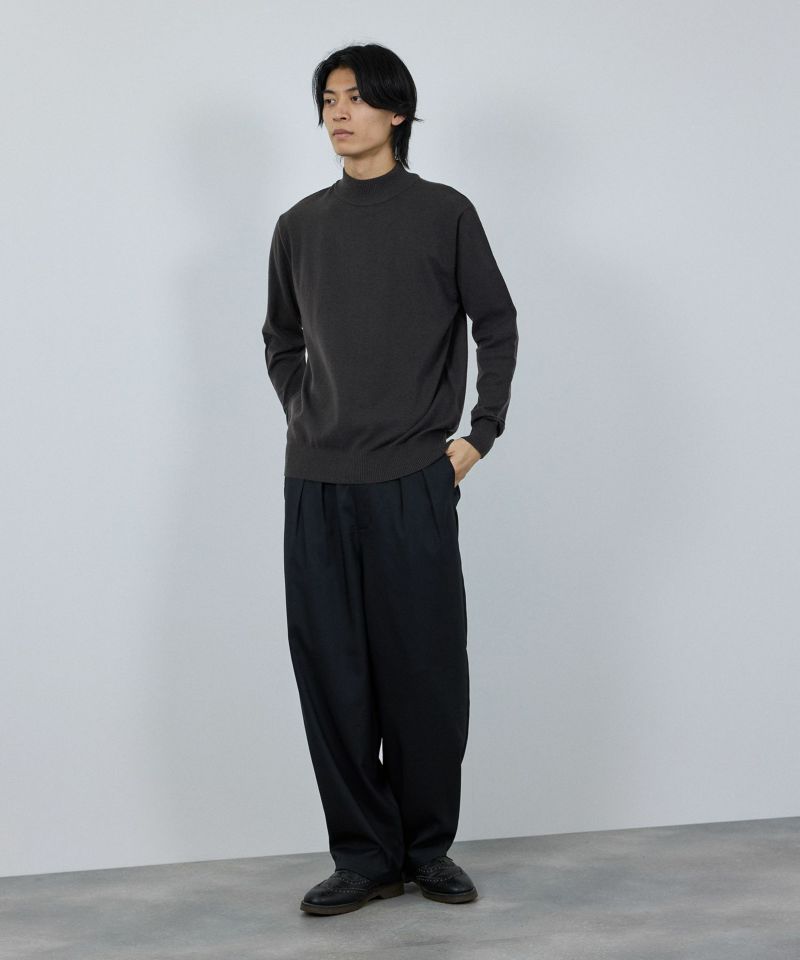 [さらに50%OFF]NAVY  素肌ニット ハイネック メンズ商品画像-14