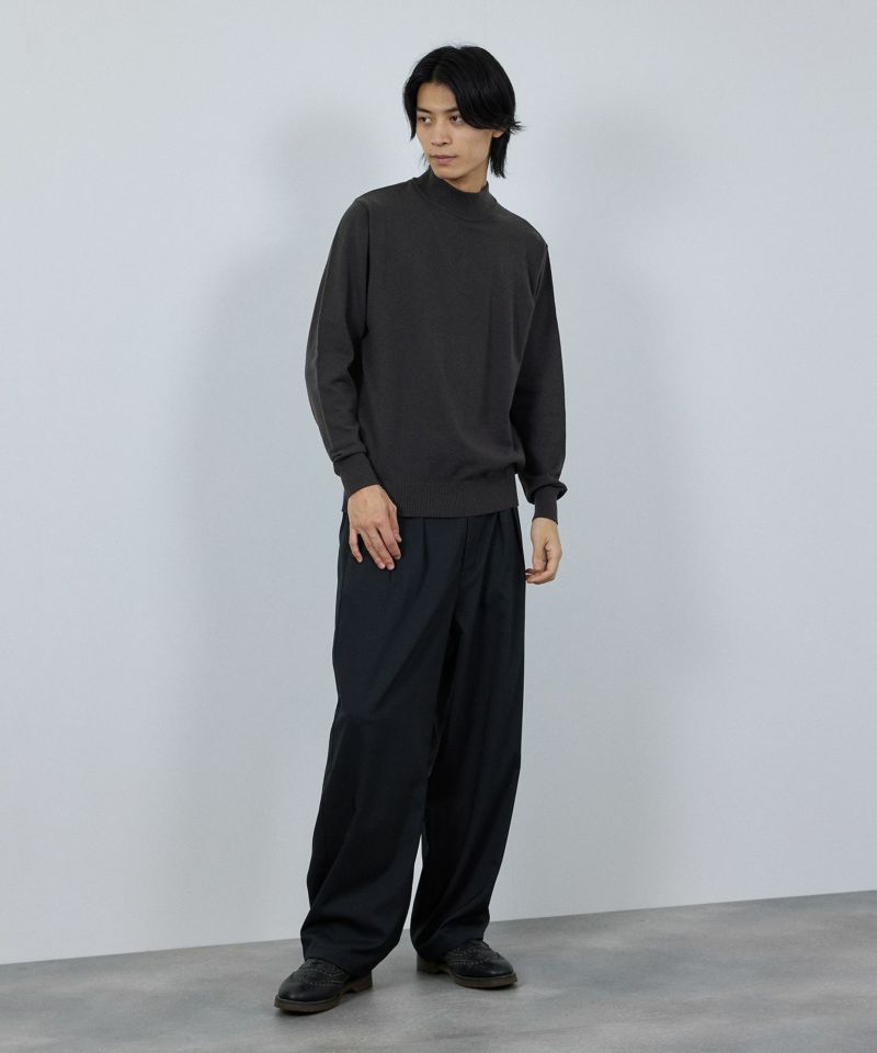 [さらに50%OFF]NAVY  素肌ニット ハイネック メンズ商品画像-16