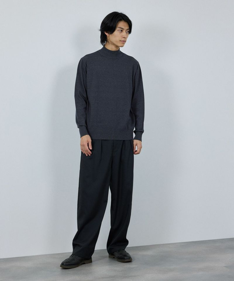 [さらに50%OFF]NAVY  素肌ニット ハイネック メンズ商品画像-21