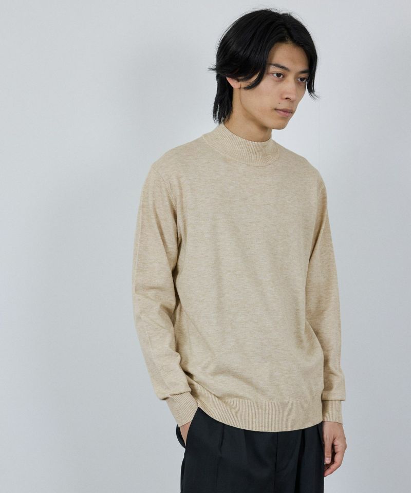 NAVY  素肌ニット ハイネック メンズ商品画像-23