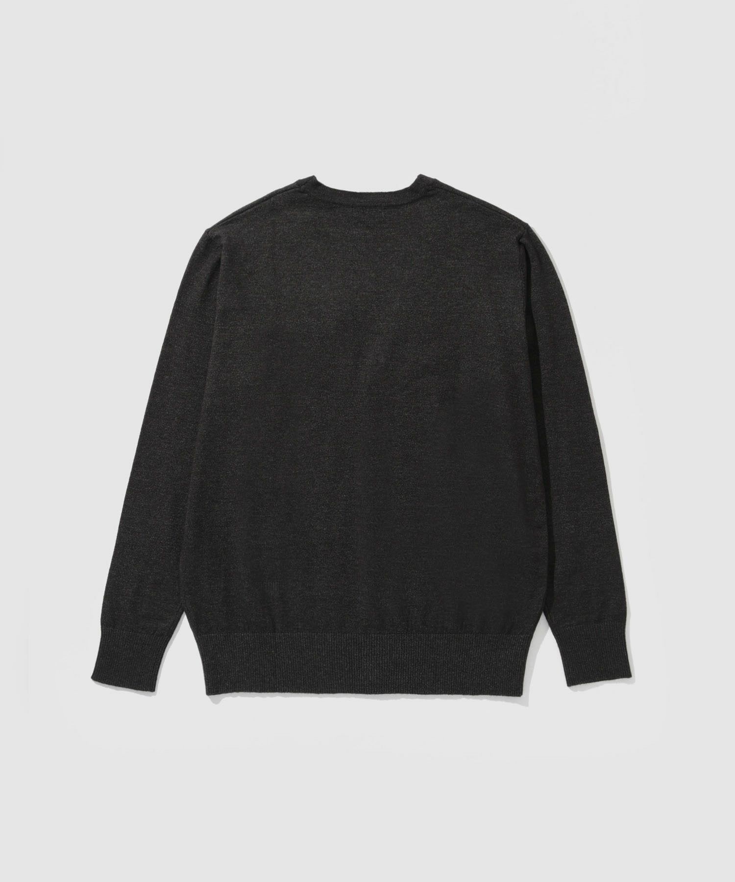 [期間限定価格]NAVY 素肌ニット Vネックカーディガン メンズ