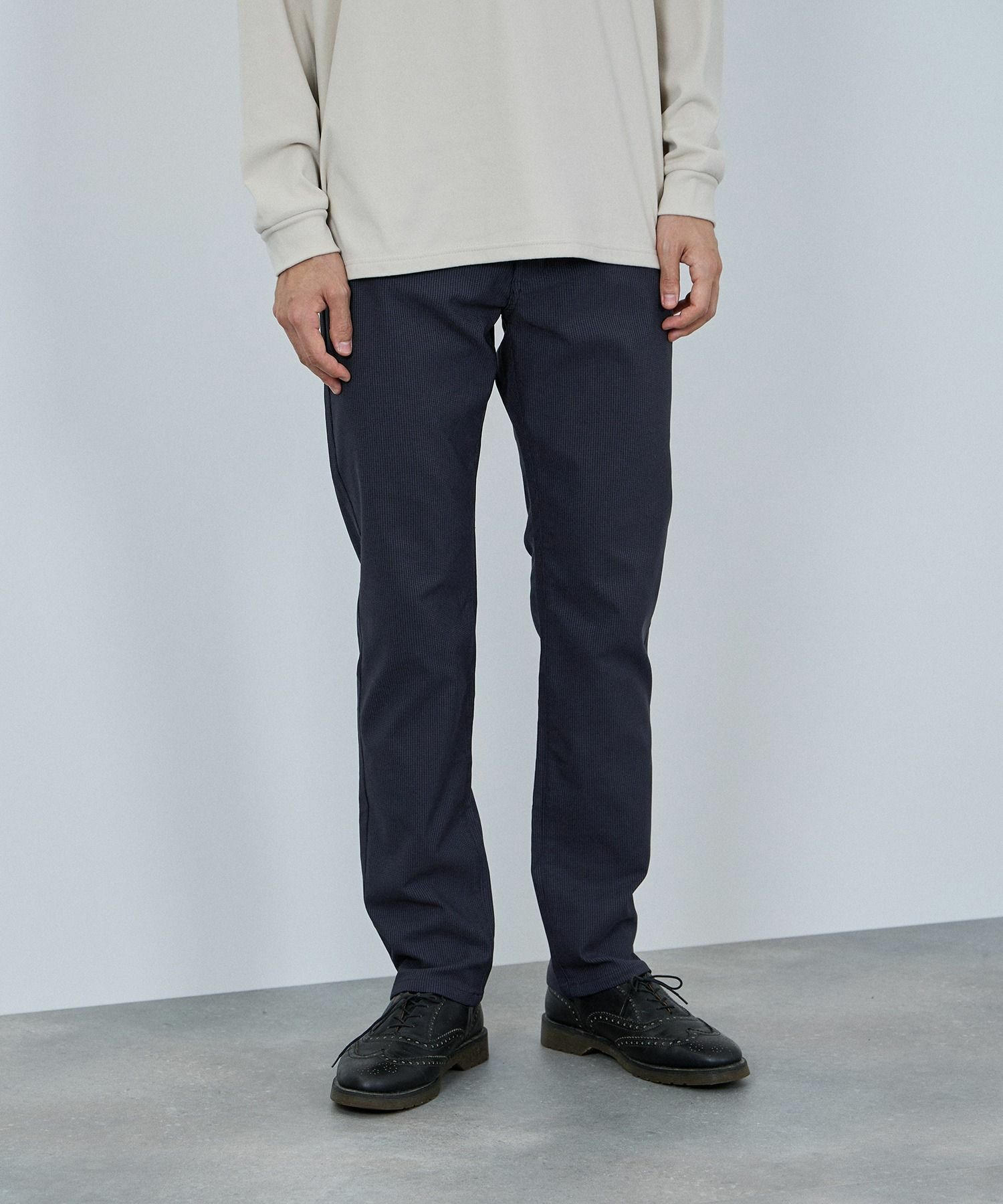 NAVY MAC HEAT 裏起毛ストレートパンツ メンズ商品画像-16