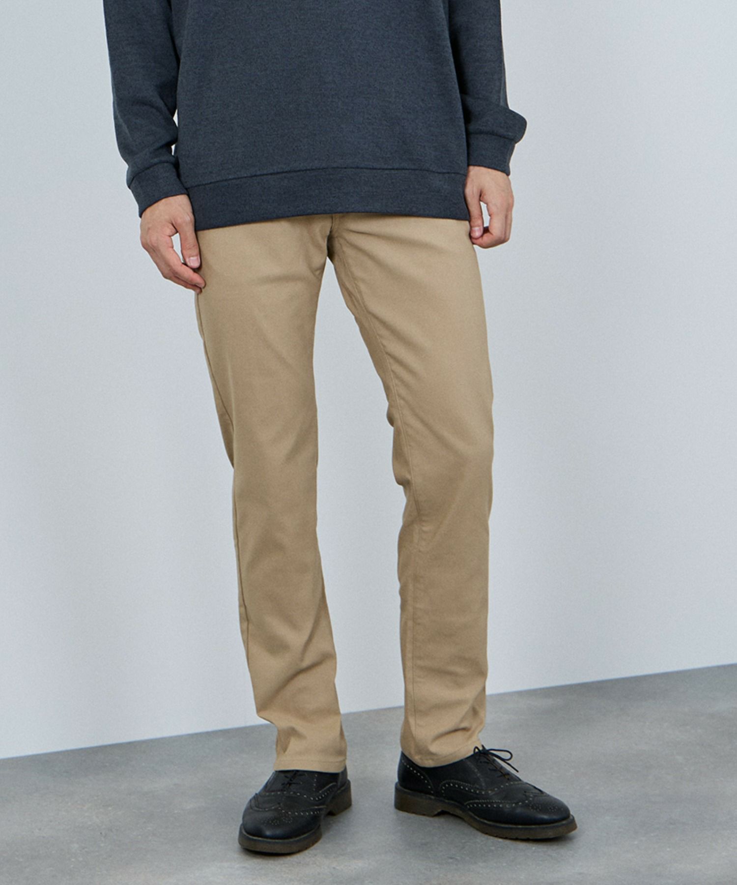 NAVY MAC HEAT 裏起毛ストレートパンツ メンズ商品画像-18