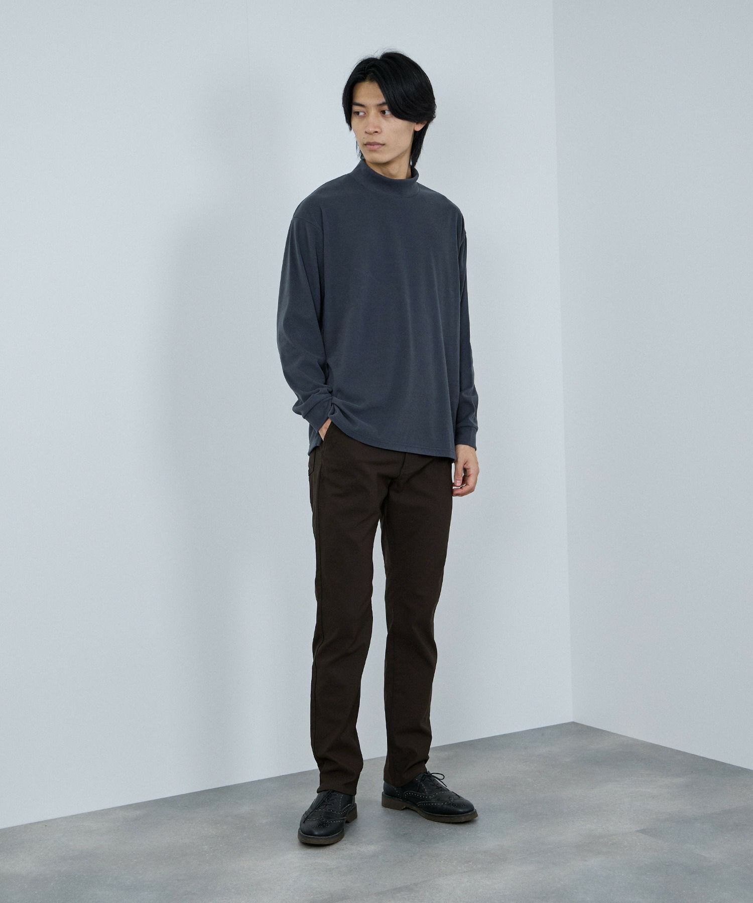 NAVY  MAC HEAT 裏起毛ストレートパンツ メンズ商品画像-19