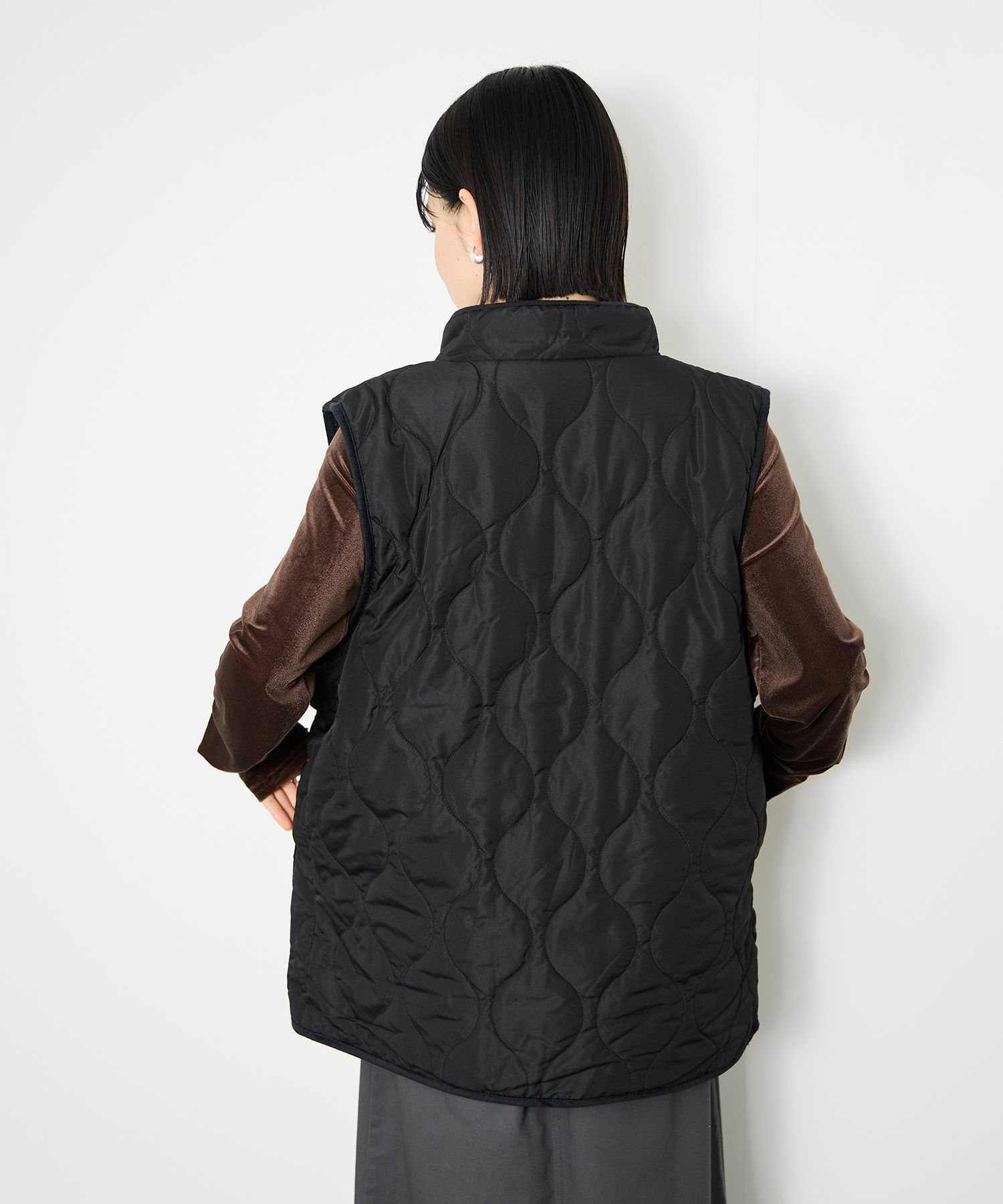 [値下げ]Idnes  リバーシブルキルトベスト レディース商品画像-6