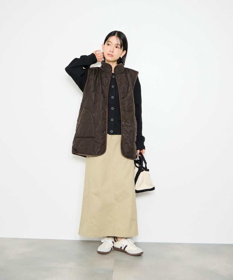 [値下げ]Idnes  リバーシブルキルトベスト レディース商品画像-18