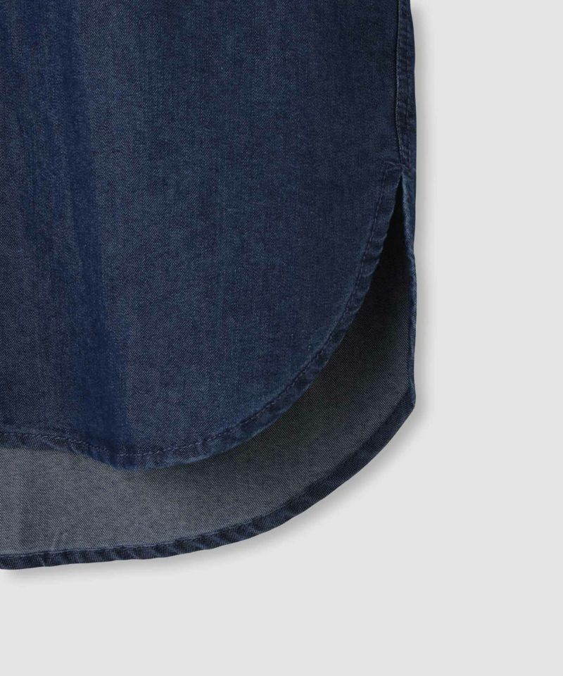 [値下げ]Idnes  デニムバンドカラーシャツ レディース商品画像-19