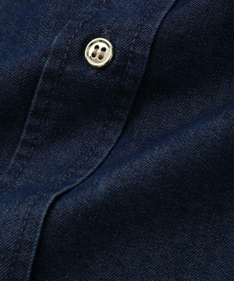 Idnes  デニムバンドカラーシャツ レディース商品画像-20