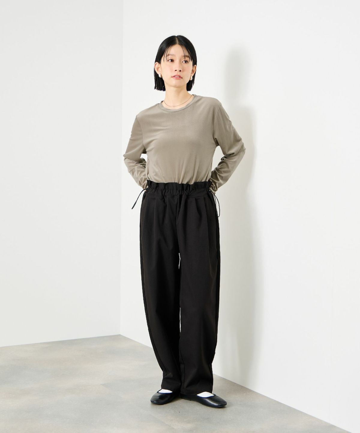 Idnes ベロアロングスリーブTシャツ レディース メール便 対応商品