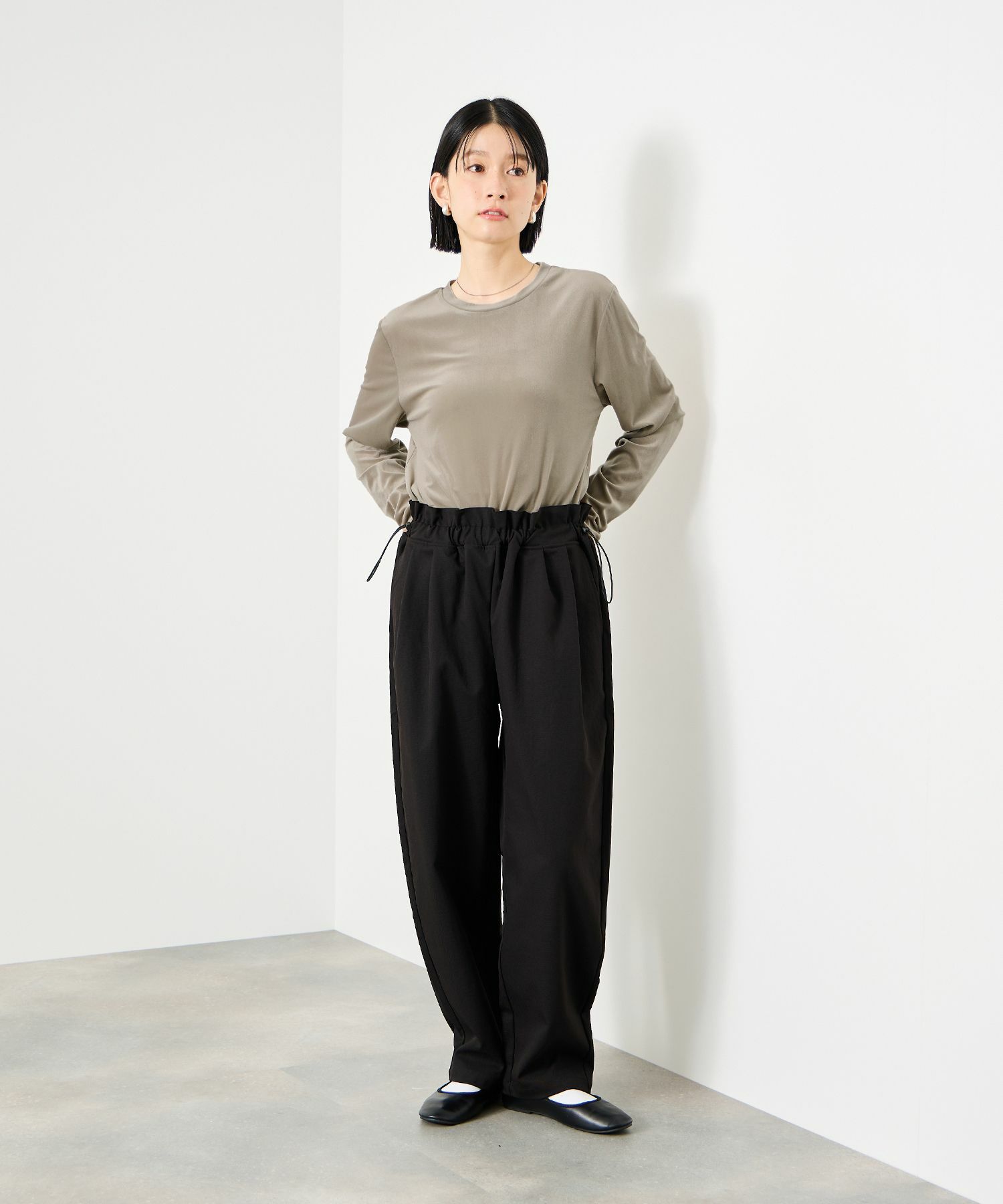 Idnes ベロアロングスリーブTシャツ レディース メール便 対応商品
