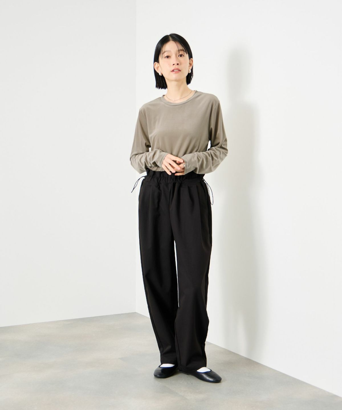 Idnes ベロアロングスリーブTシャツ レディース メール便 対応商品