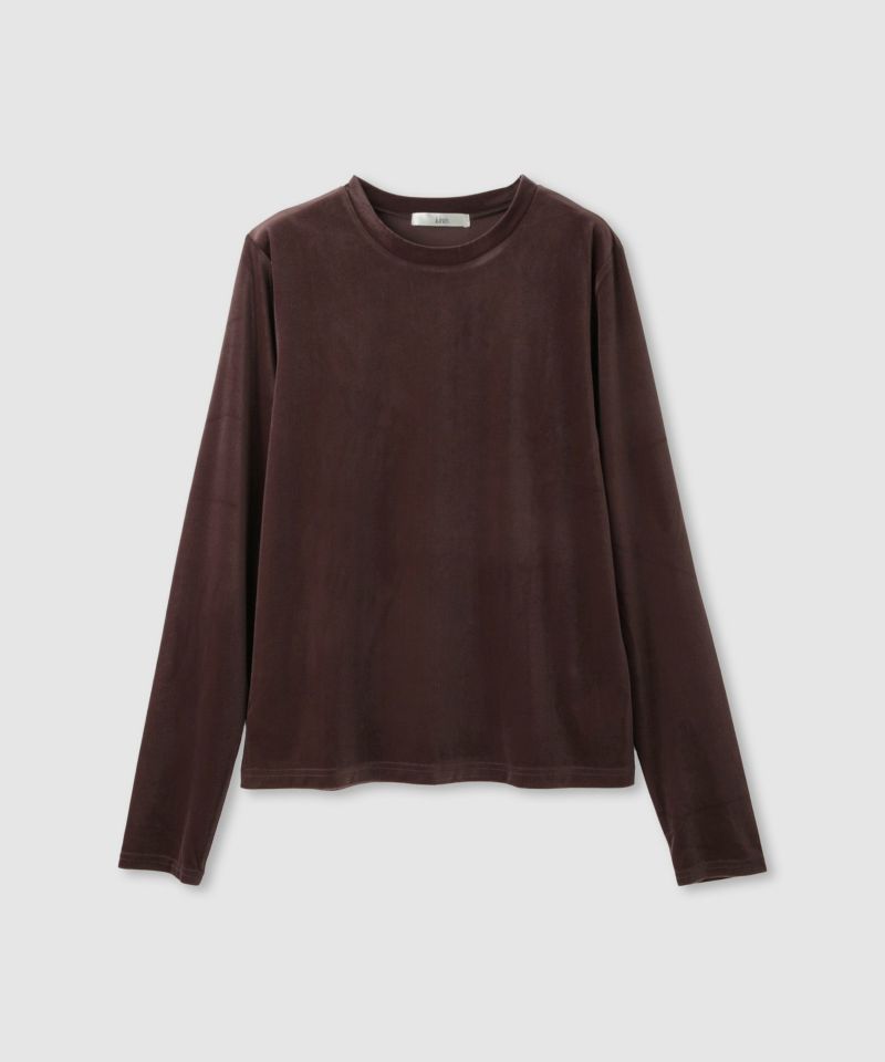 [値下げ]Idnes  ベロアロングスリーブTシャツ レディース メール便 対応商品商品画像-16