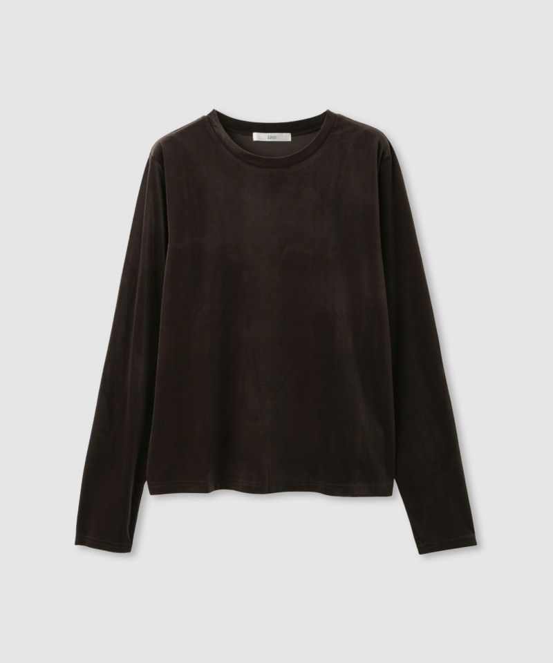 Idnes  ベロアロングスリーブTシャツ レディース メール便 対応商品商品画像-18