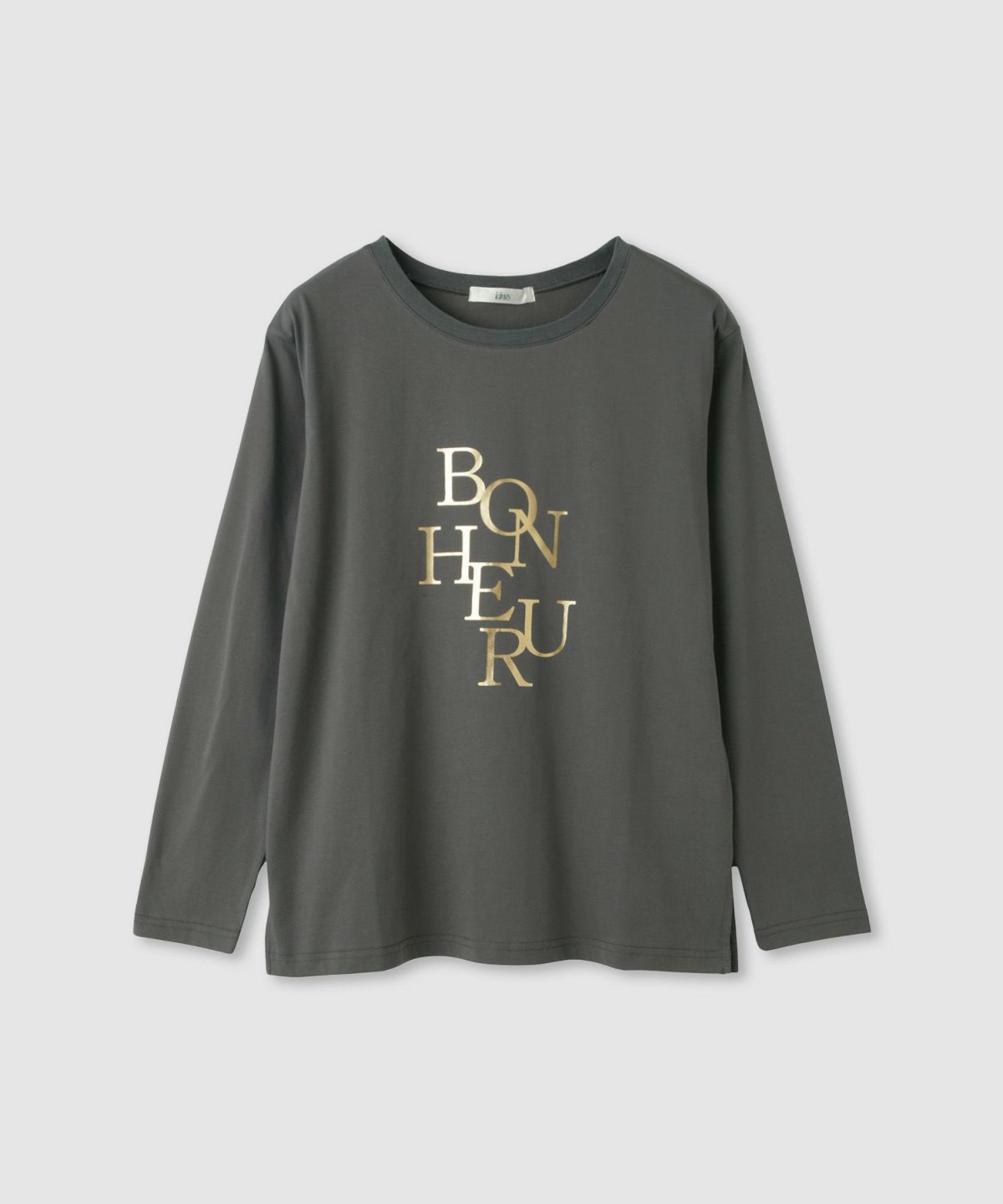 Idnes 箔プリントロングスリーブTシャツ レディース メール便 対応商品