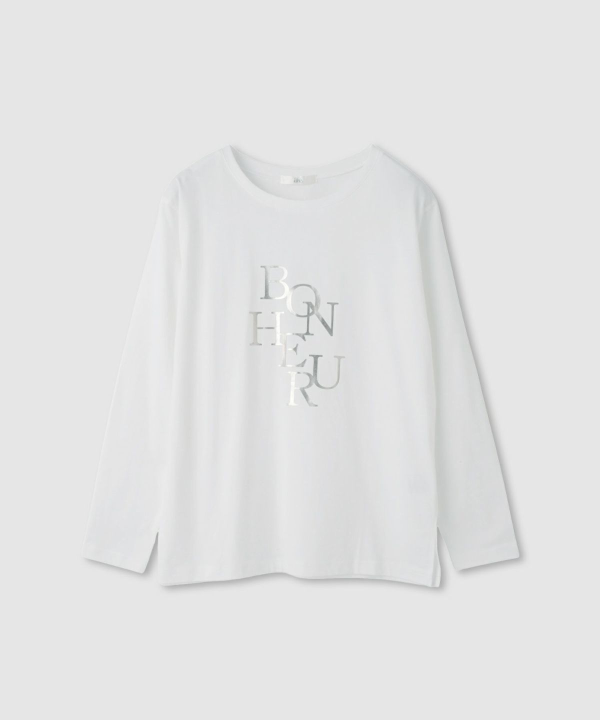 Idnes 箔プリントロングスリーブTシャツ レディース メール便 対応商品