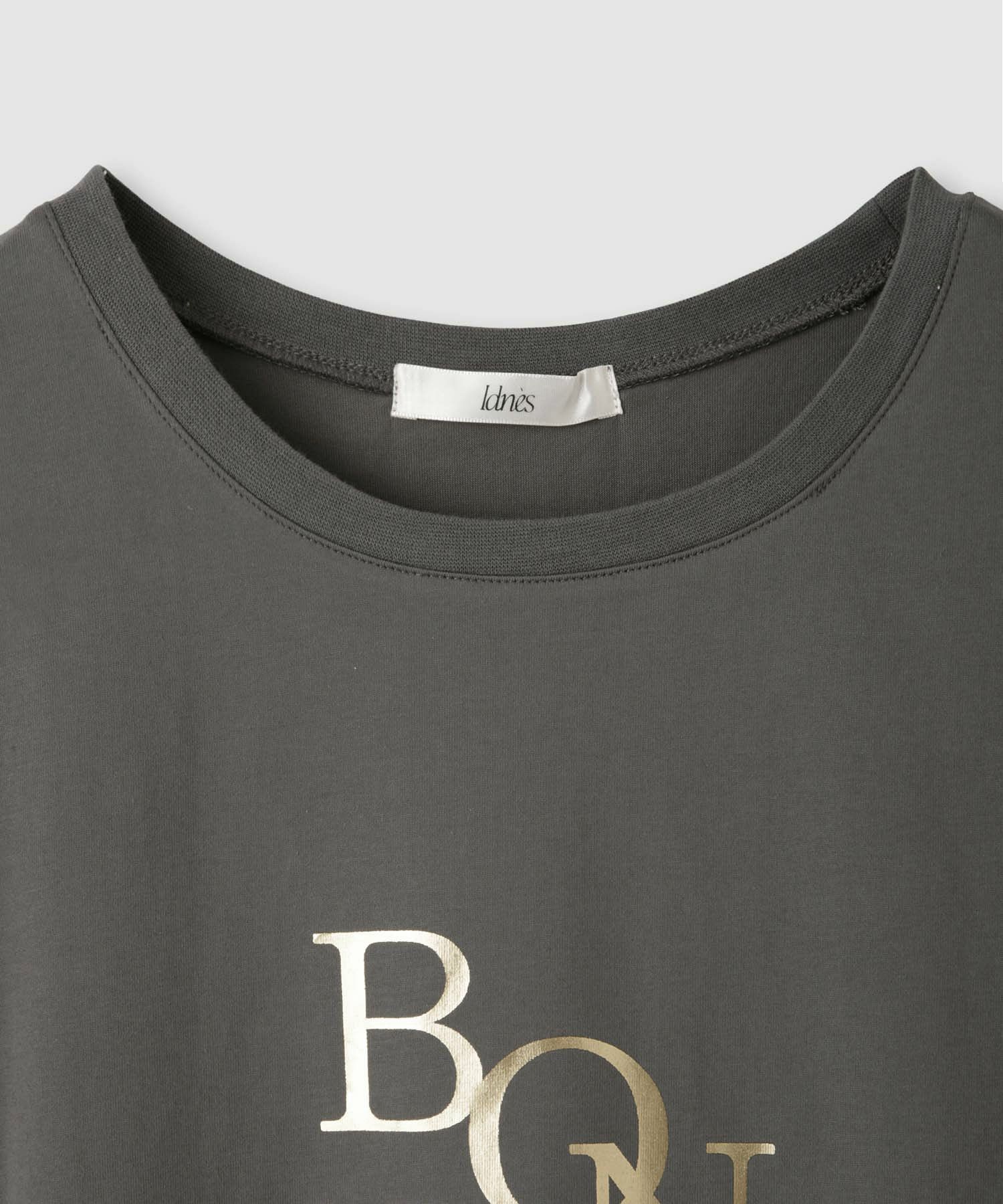 [値下げ]Idnes  箔プリントロングスリーブTシャツ レディース メール便 対応商品商品画像-16