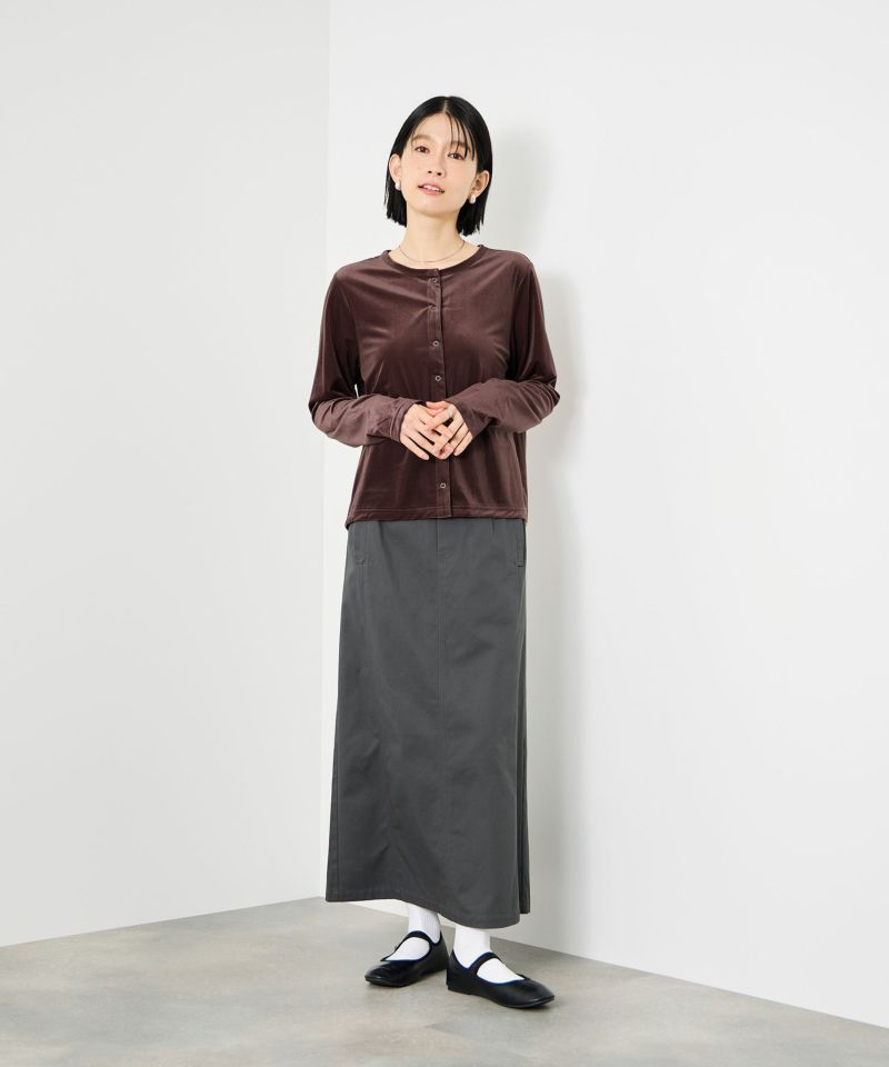 [値下げ]Idnes  ベロアカーディガン レディース商品画像-8