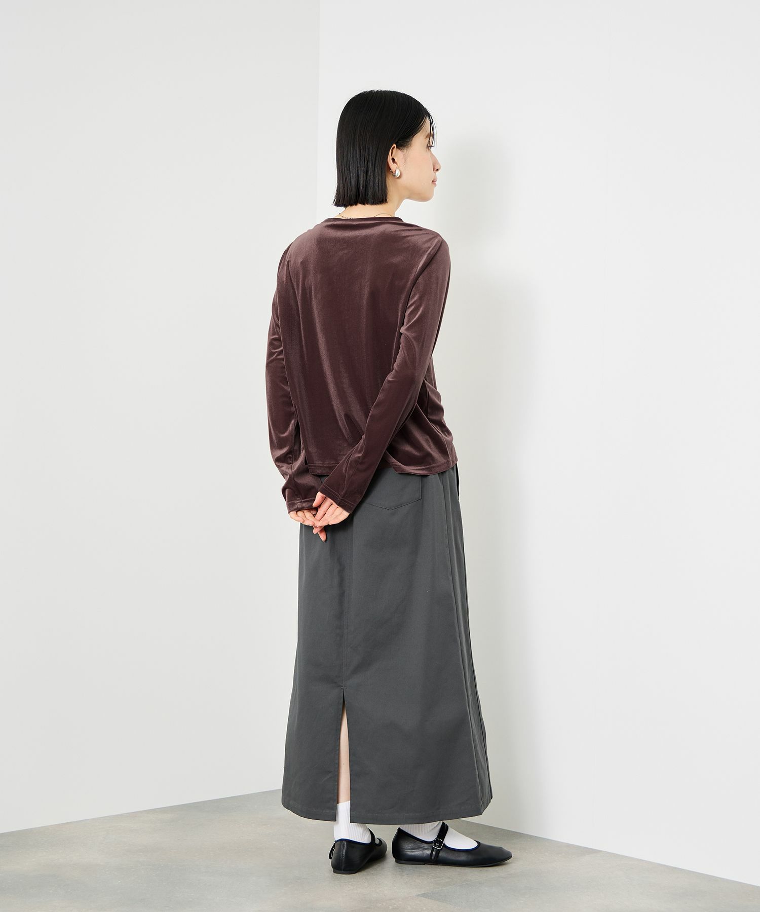 Idnes  ベロアカーディガン レディース商品サムネイル-9