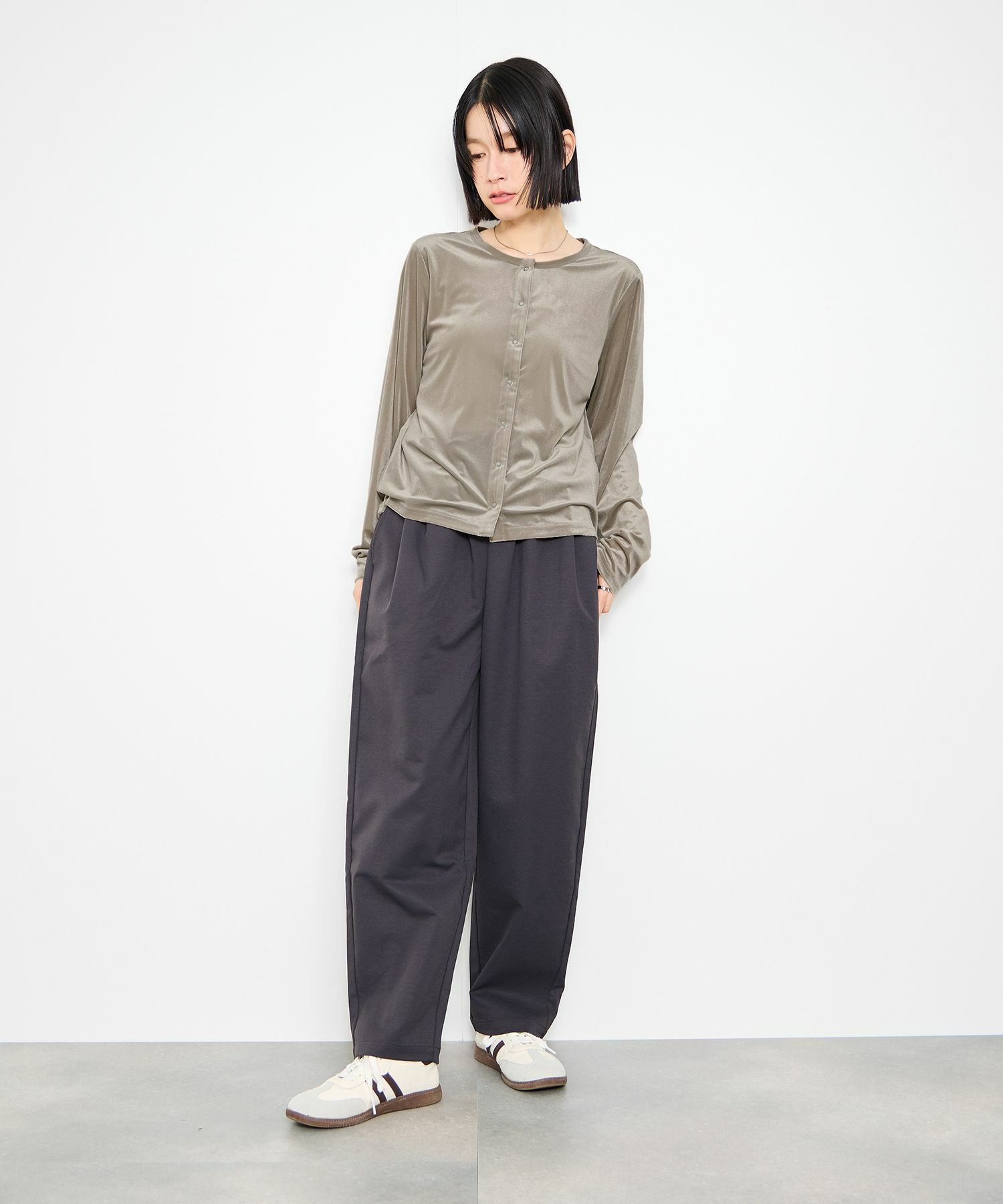 Idnes  ベロアカーディガン レディース商品画像-12