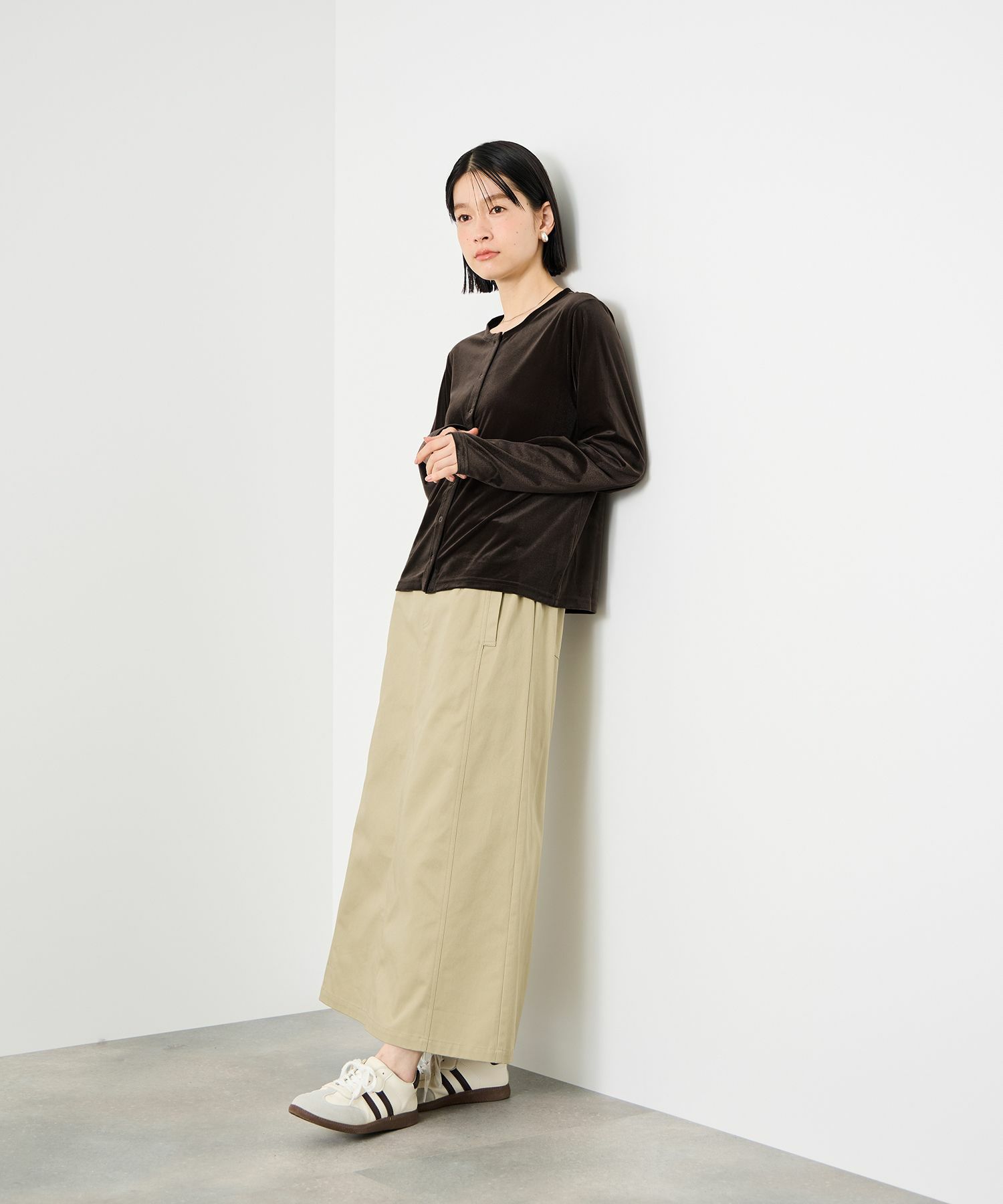 Idnes  ベロアカーディガン レディース商品サムネイル-14