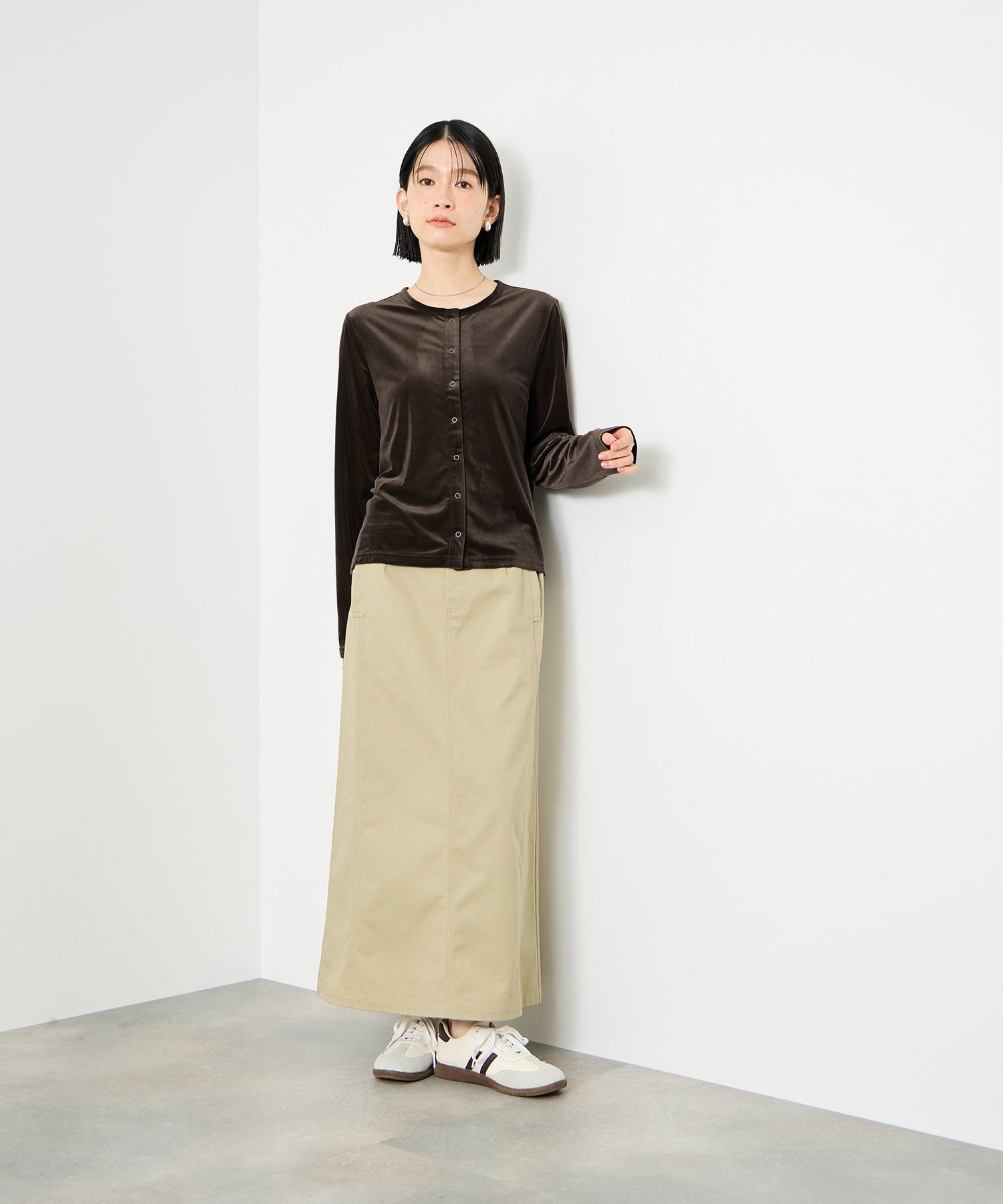 Idnes  ベロアカーディガン レディース商品画像-15