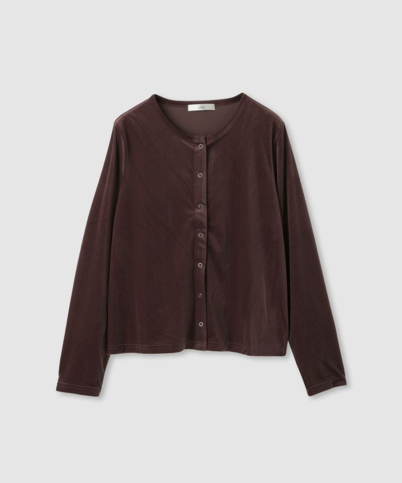 Idnes  ベロアカーディガン レディース商品画像-16