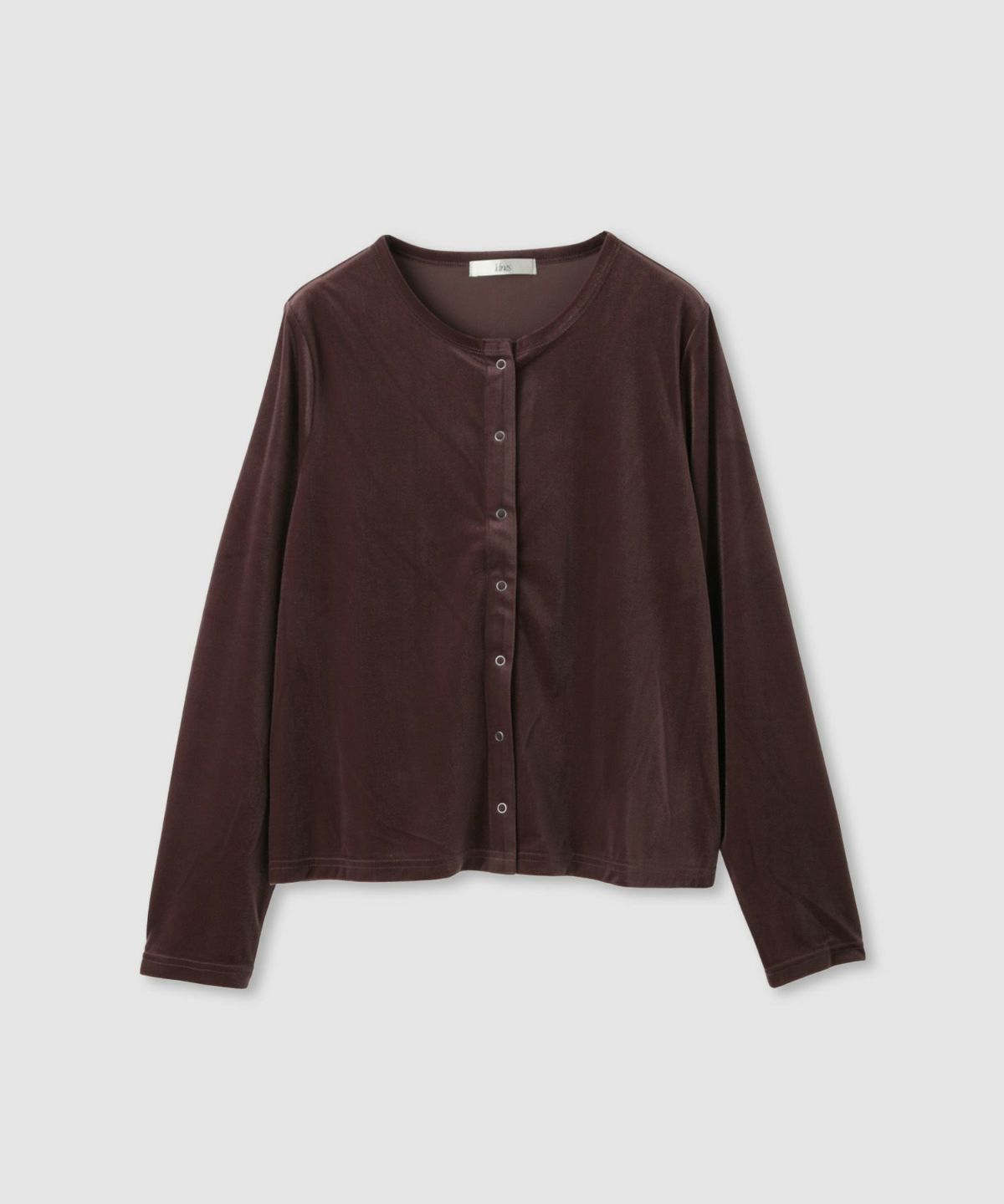 Idnes ベロアカーディガン レディース