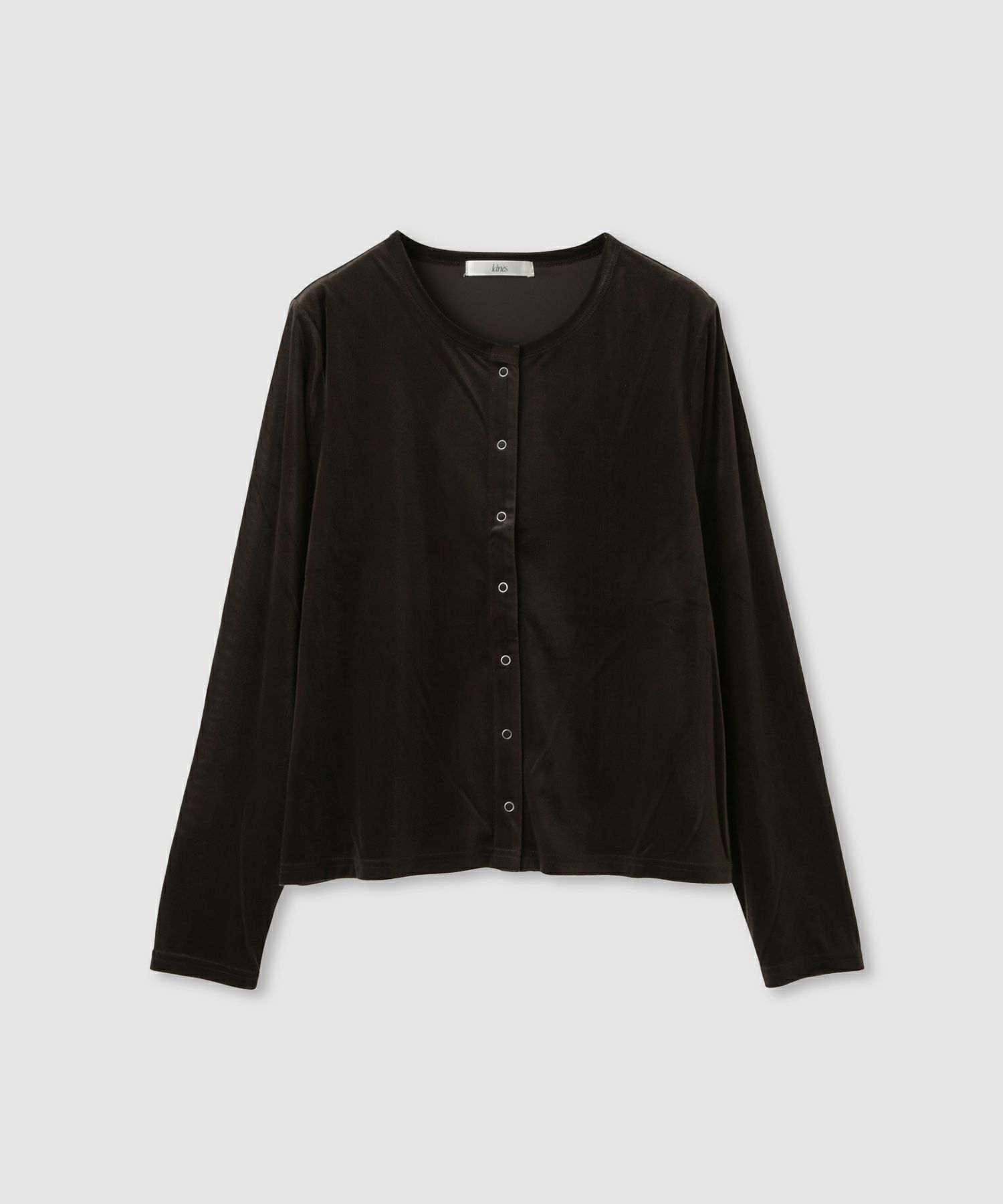 Idnes ベロアカーディガン レディース