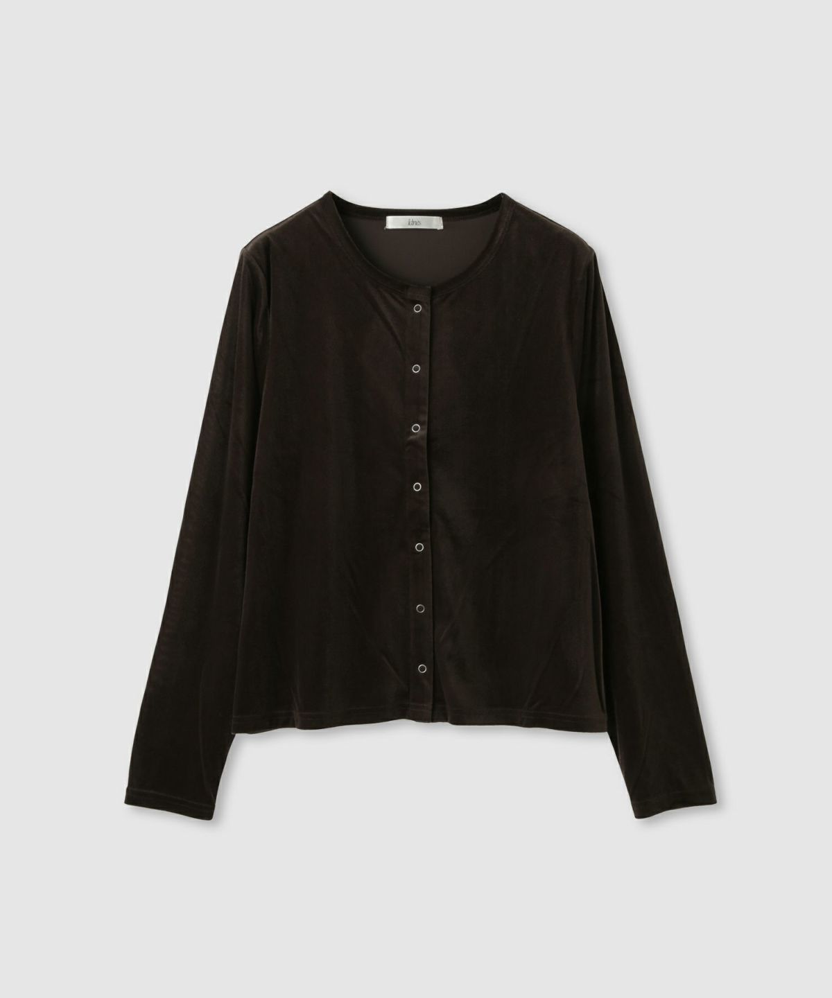 Idnes ベロアカーディガン レディース