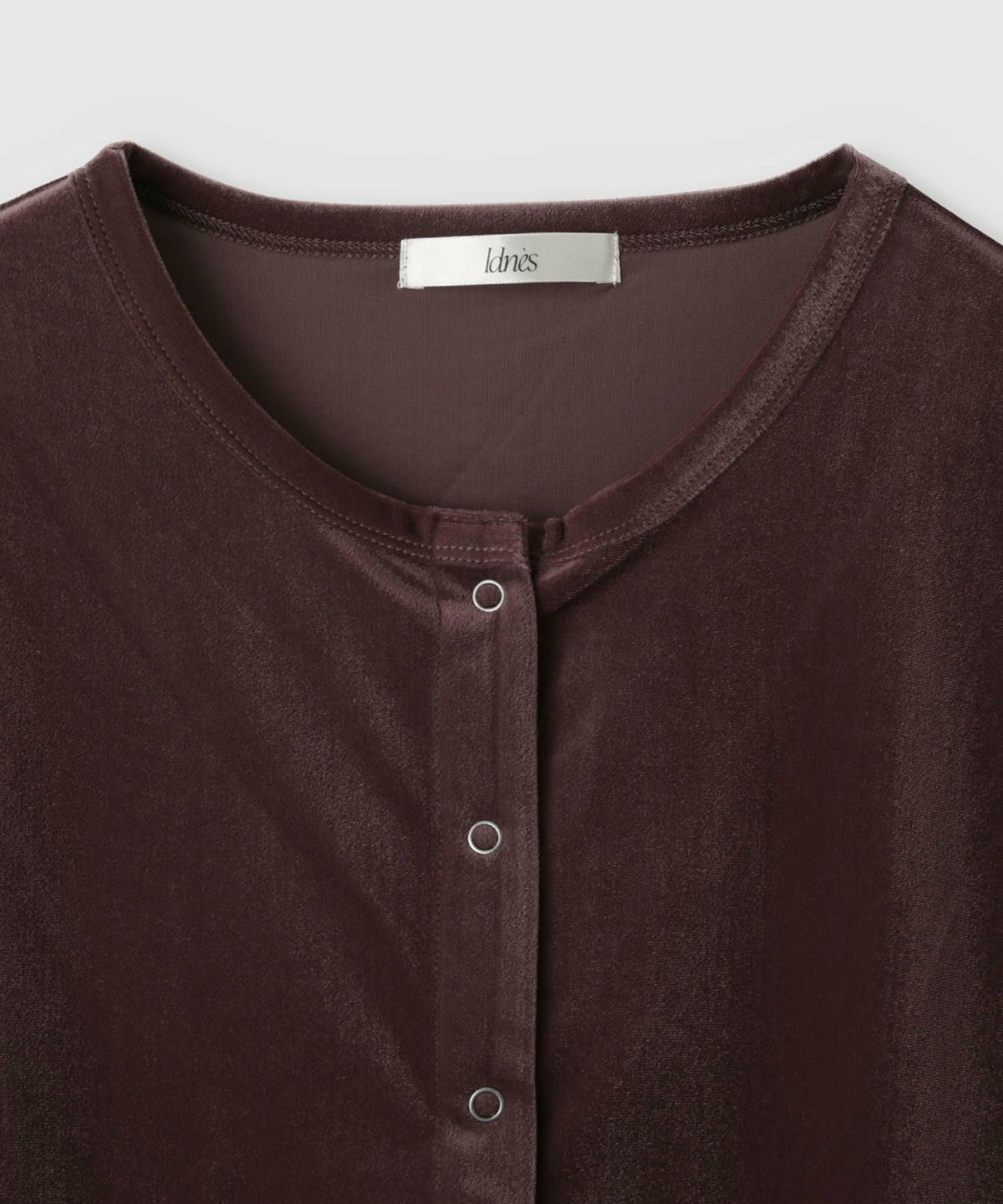 Idnes ベロアカーディガン レディース