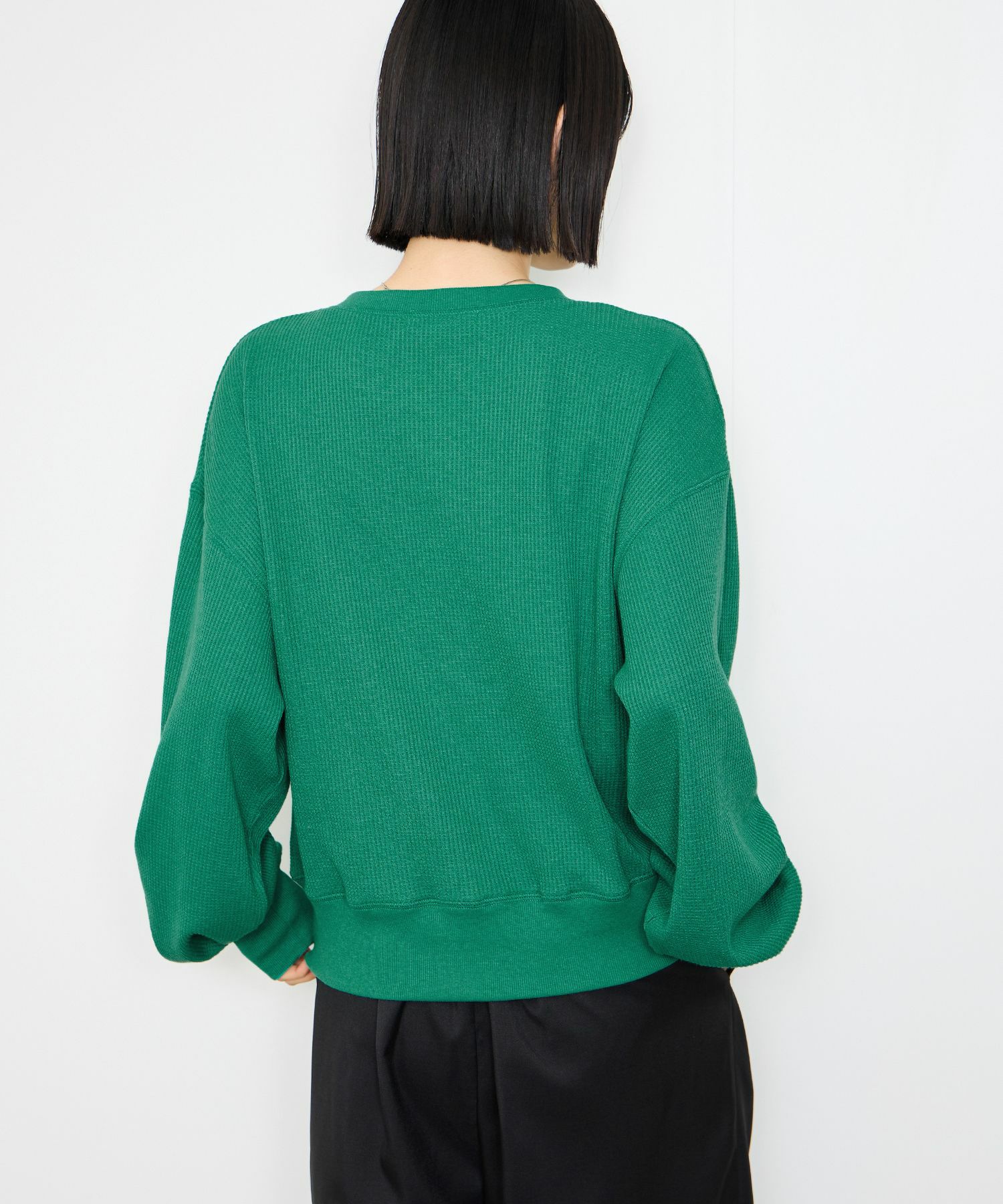 Idnes  ワッフルカーディガン レディース商品画像-8