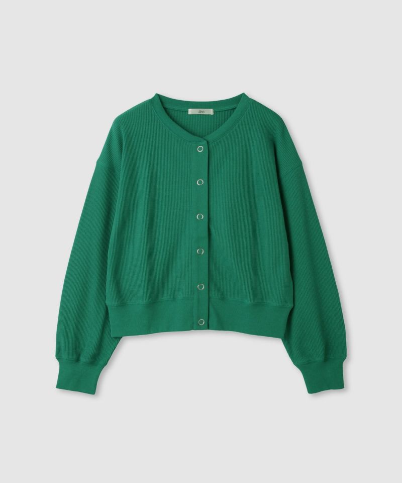 Idnes  ワッフルカーディガン レディース商品画像-19