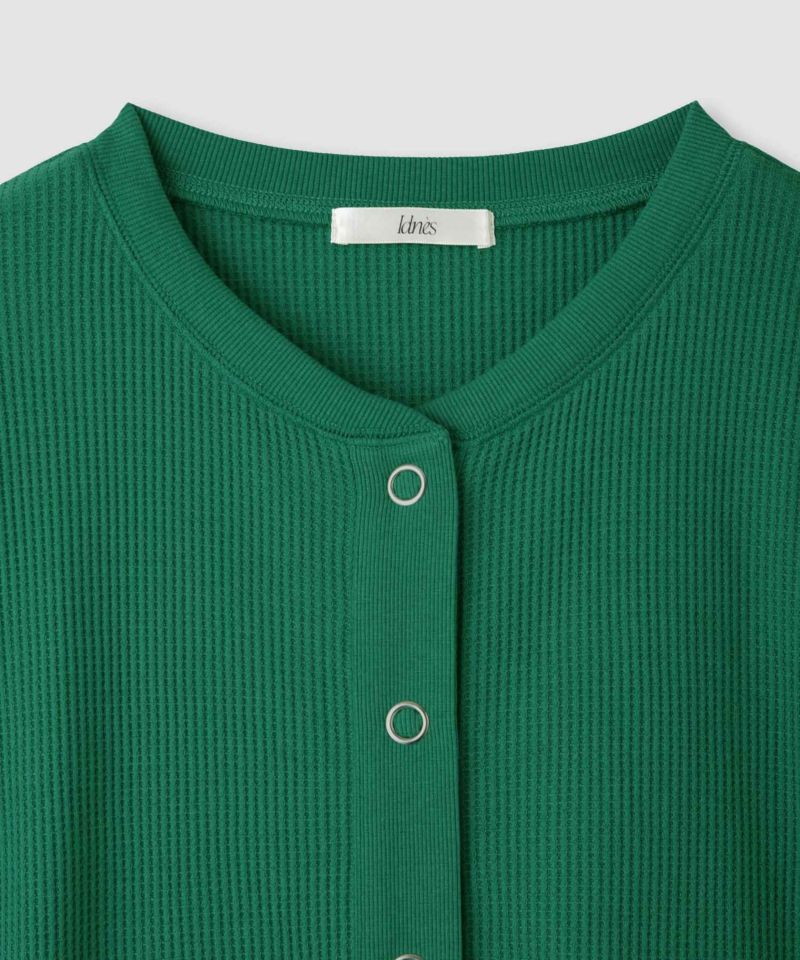 Idnes  ワッフルカーディガン レディース商品画像-23