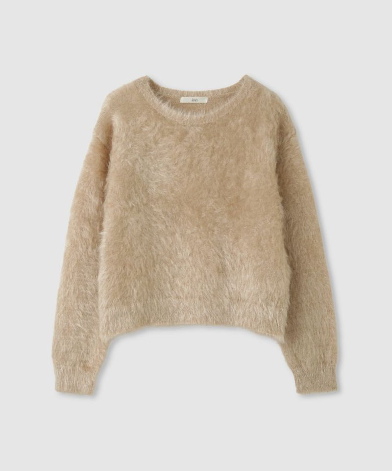 Idnes  フェザーヤーンニットプルオーバー レディース商品画像-3