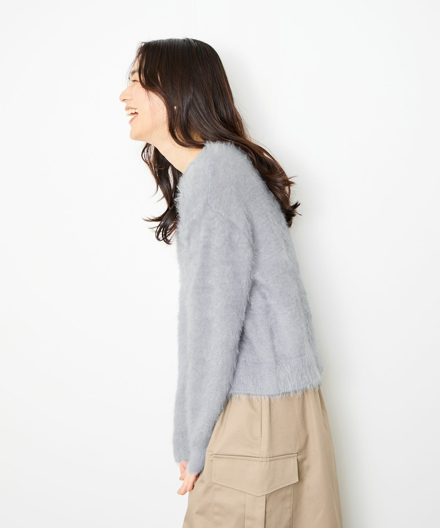 [さらに50%OFF]Idnes  フェザーヤーンニットプルオーバー レディース商品画像-10