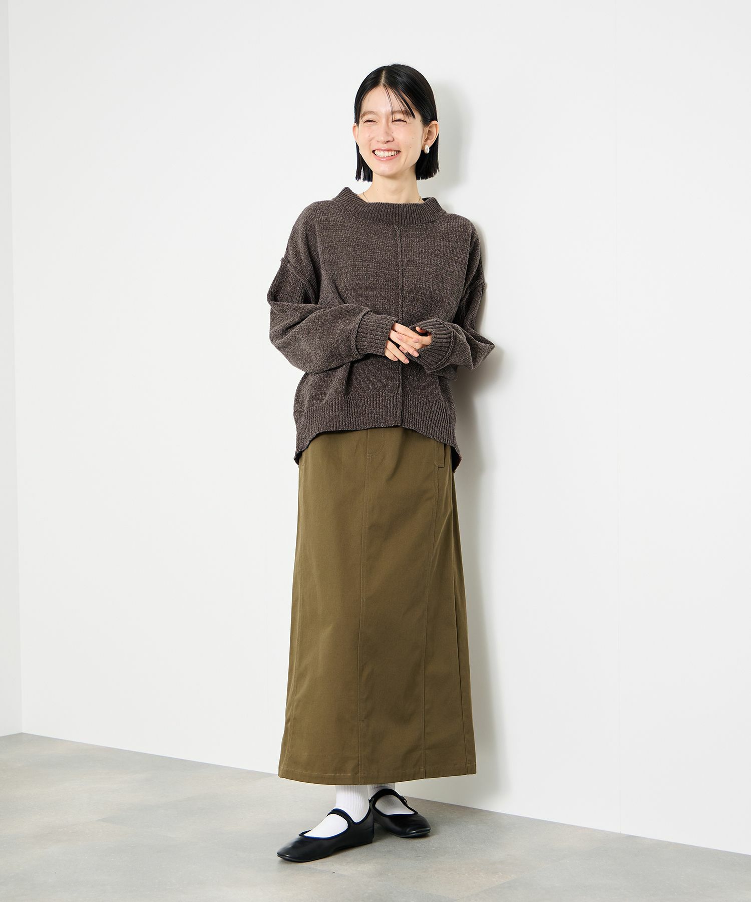 [さらに50%OFF]Idnes  モールハイネックニットプルオーバー レディース商品サムネイル-8