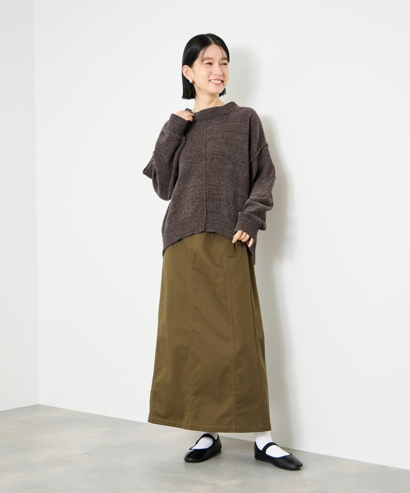 Idnes モールハイネックニットプルオーバー レディース商品画像-9