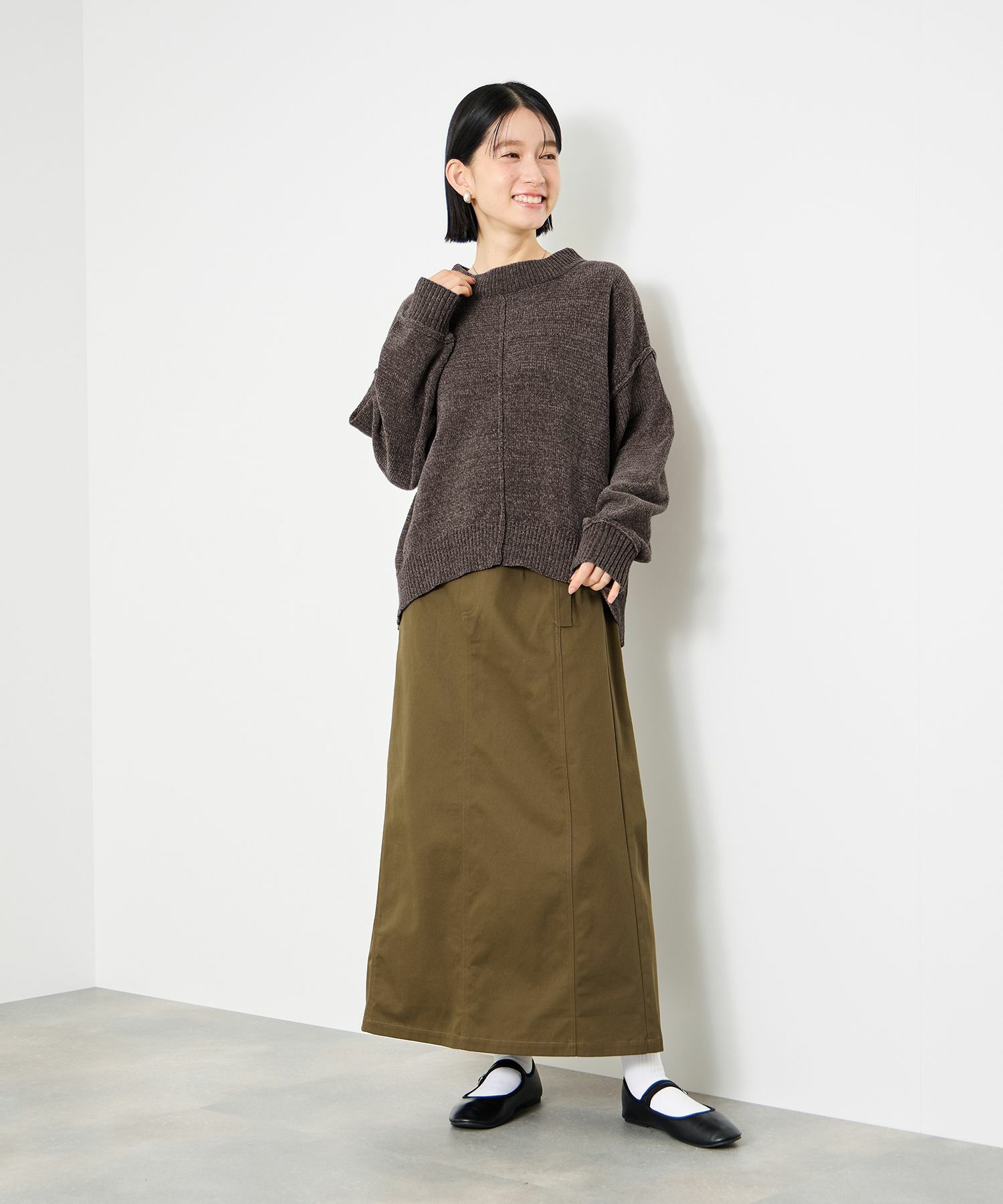 [さらに50%OFF]Idnes  モールハイネックニットプルオーバー レディース商品サムネイル-9