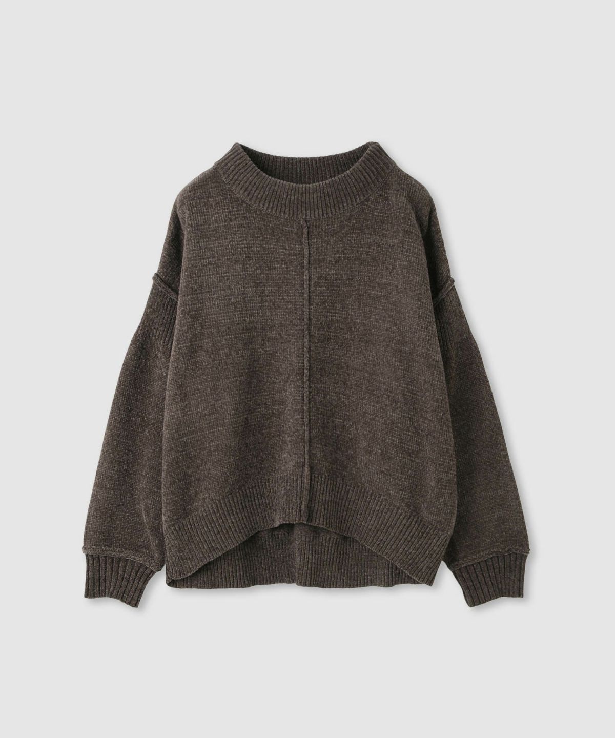 Idnes モールハイネックニットプルオーバー レディース