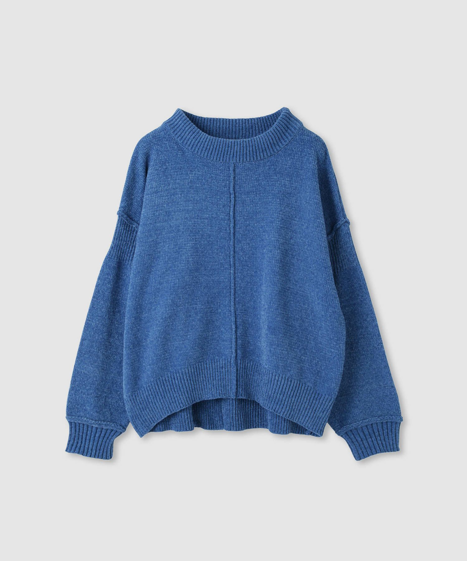 Idnes モールハイネックニットプルオーバー レディース