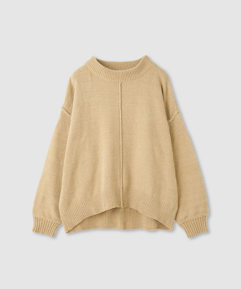 Idnes  モールハイネックニットプルオーバー レディース商品画像-18